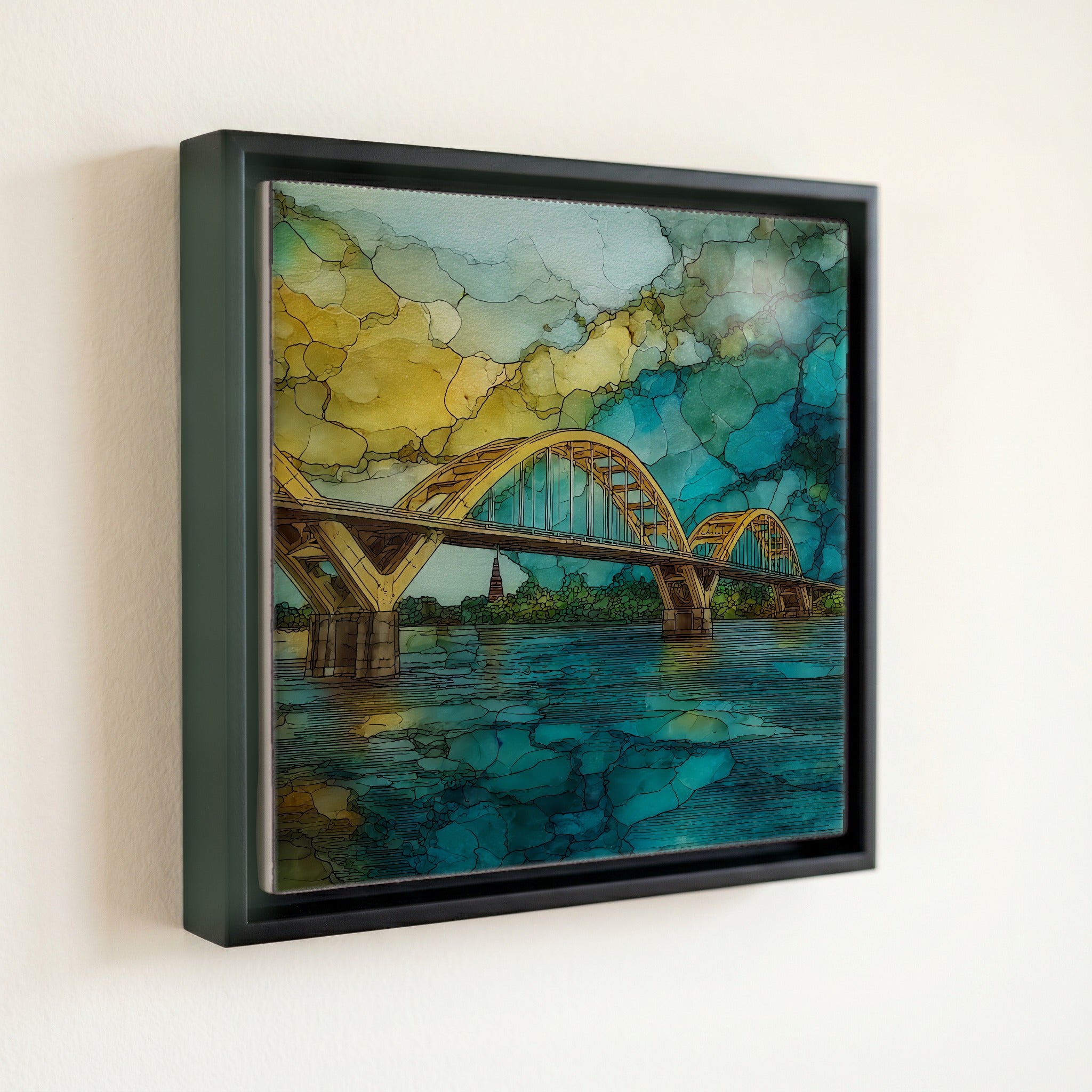 the Centennial Bridge — front