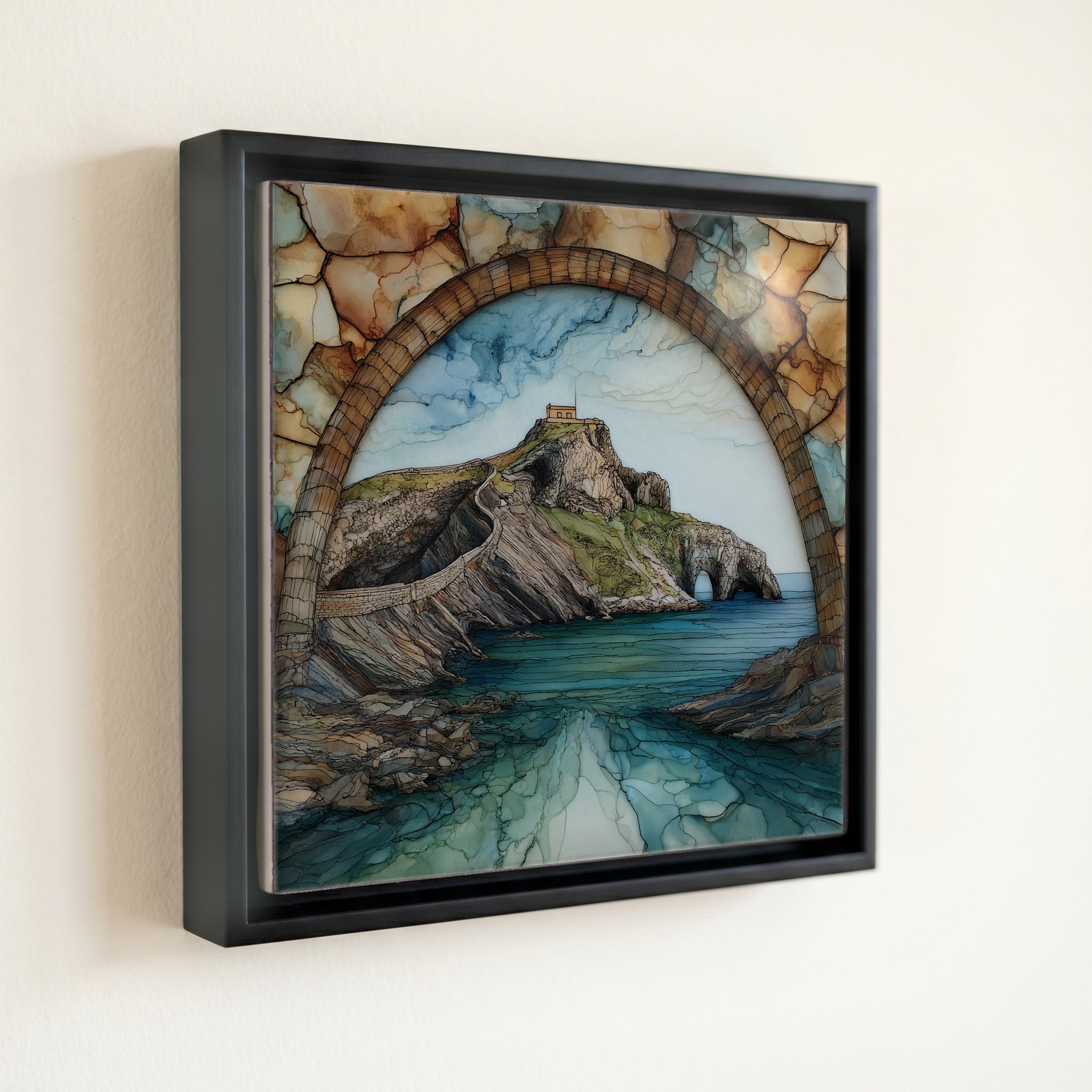 Gaztelugatxe Islet Stone Bridge — front