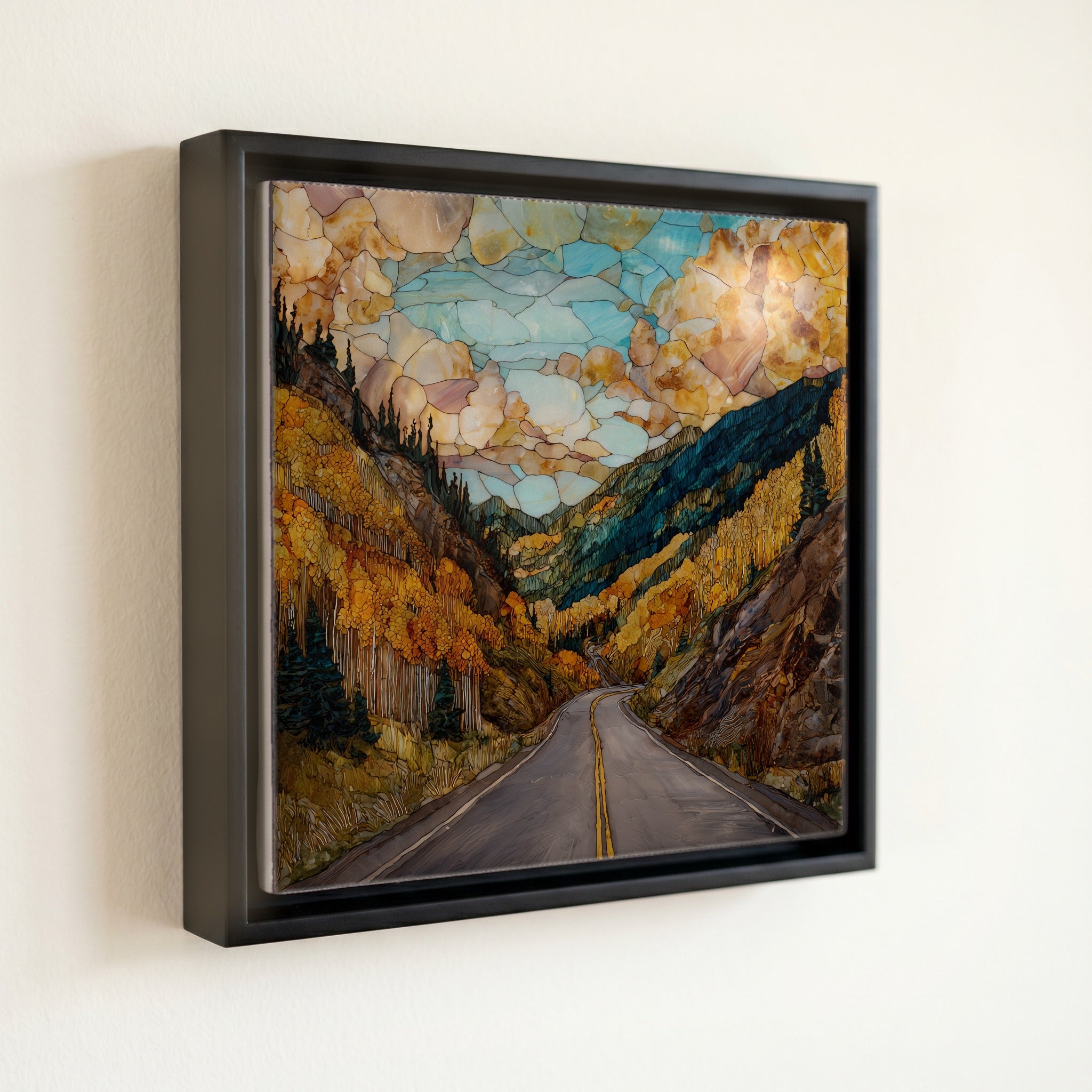 San Juan Skyway loop San Juans Ceramic Art Tile — front