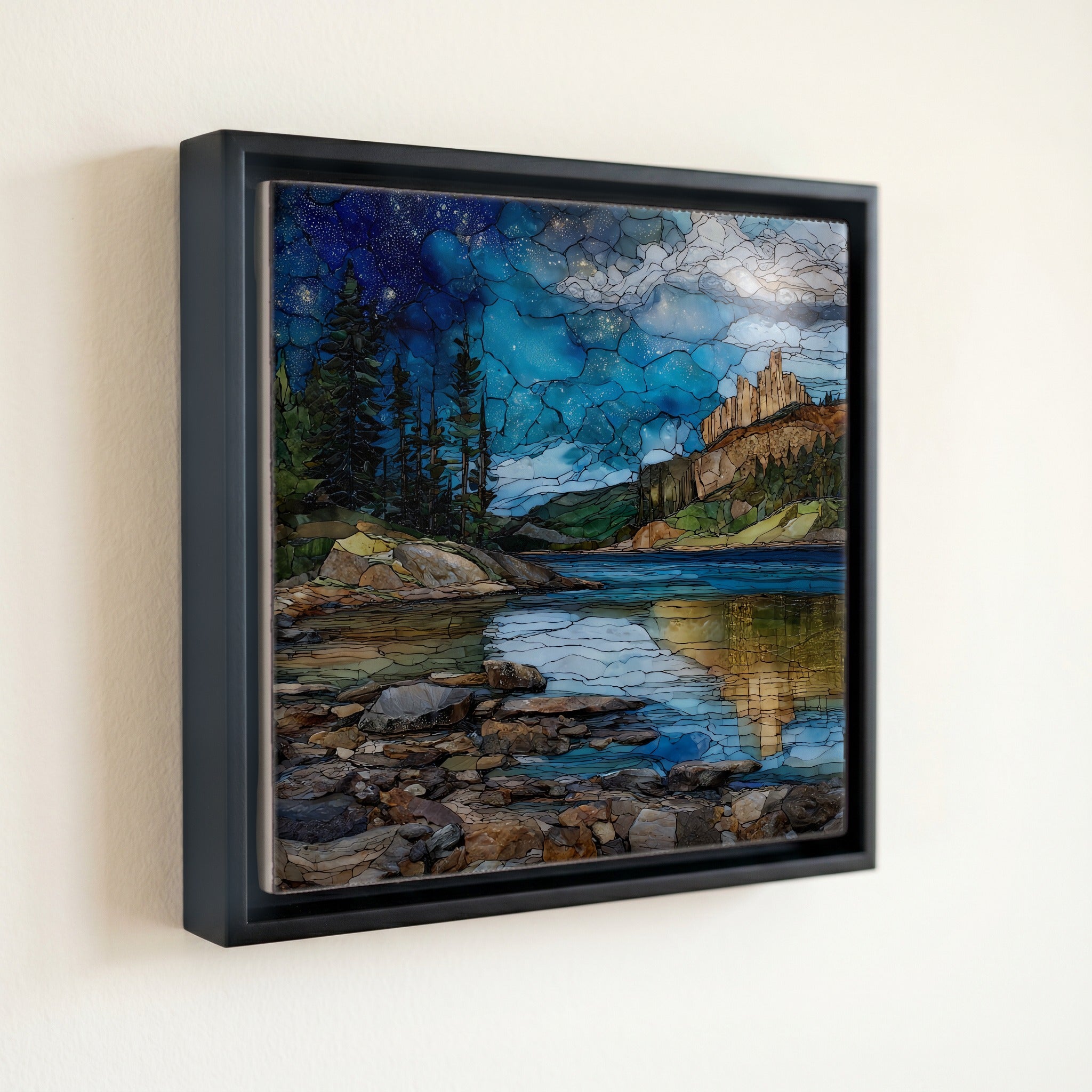 Sylvan Lake granite shoreline — front