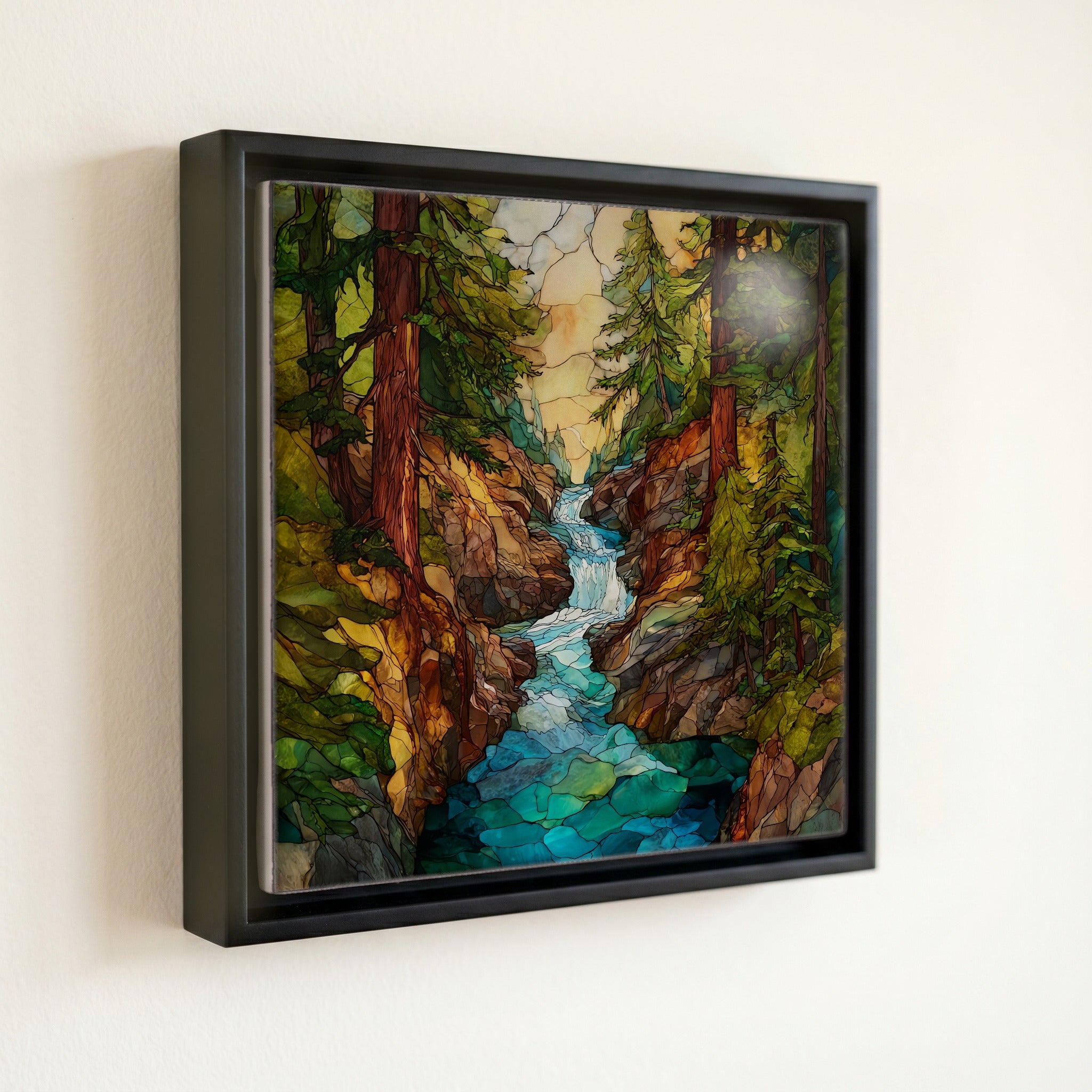 Avalanche Creek cutting a — front