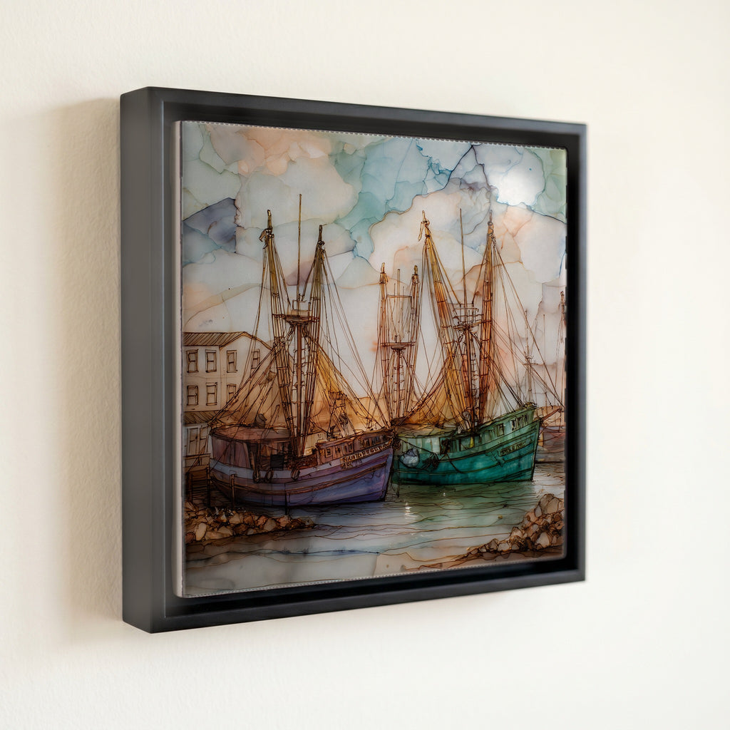 Biloxi shrimp boats in — front