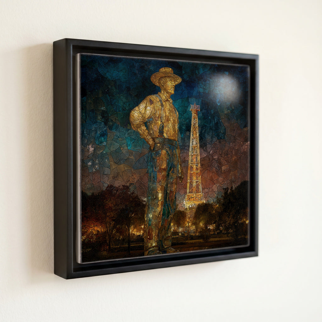 the Golden Driller — front
