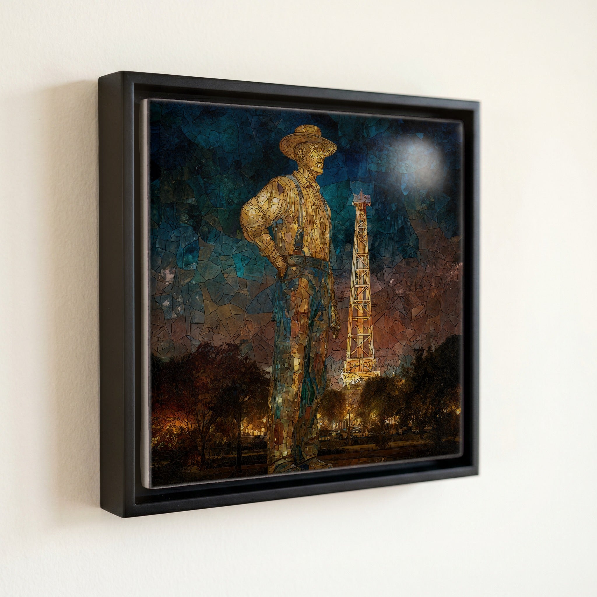 the Golden Driller — front