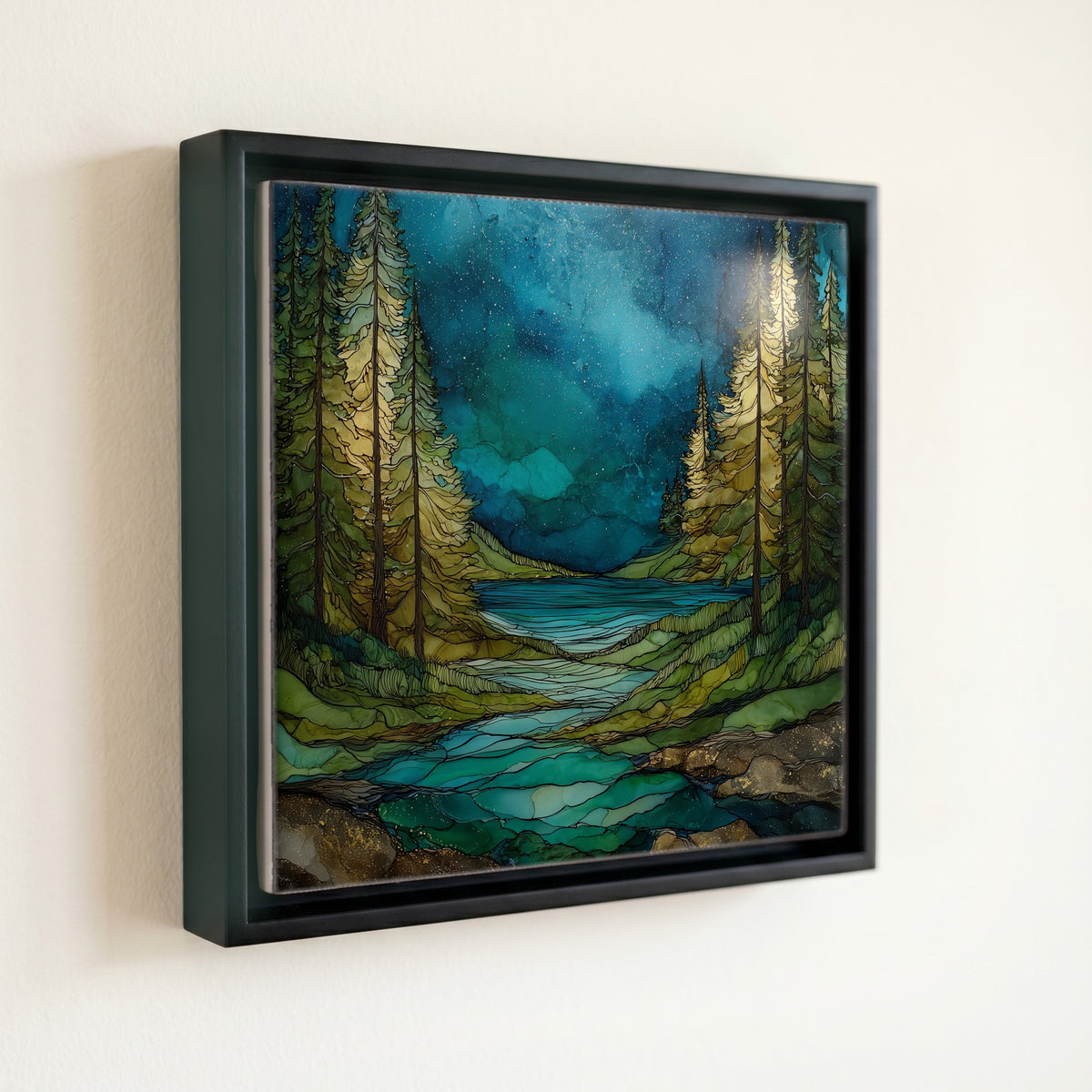 the Pine River running wild — front