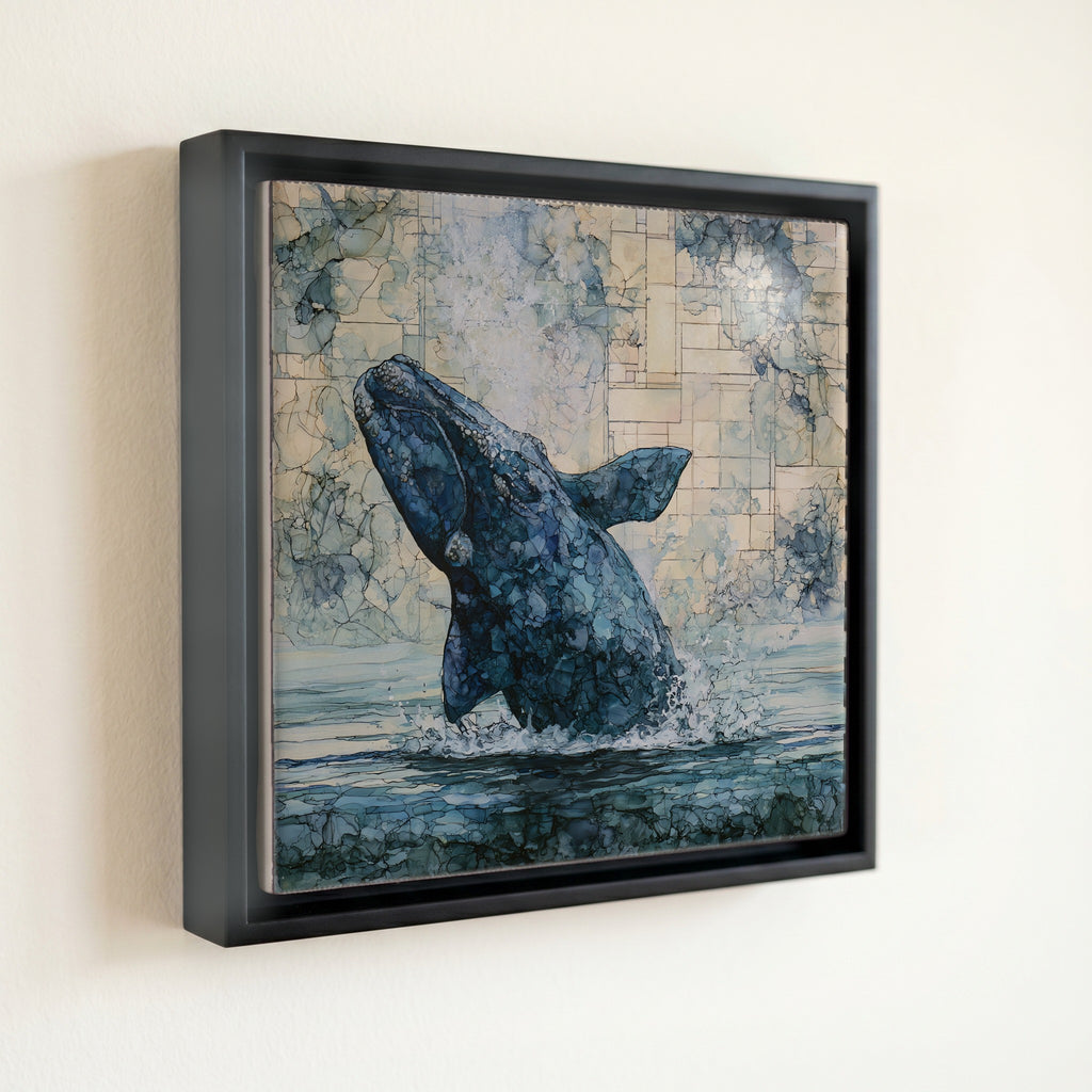 a southern right whale — front