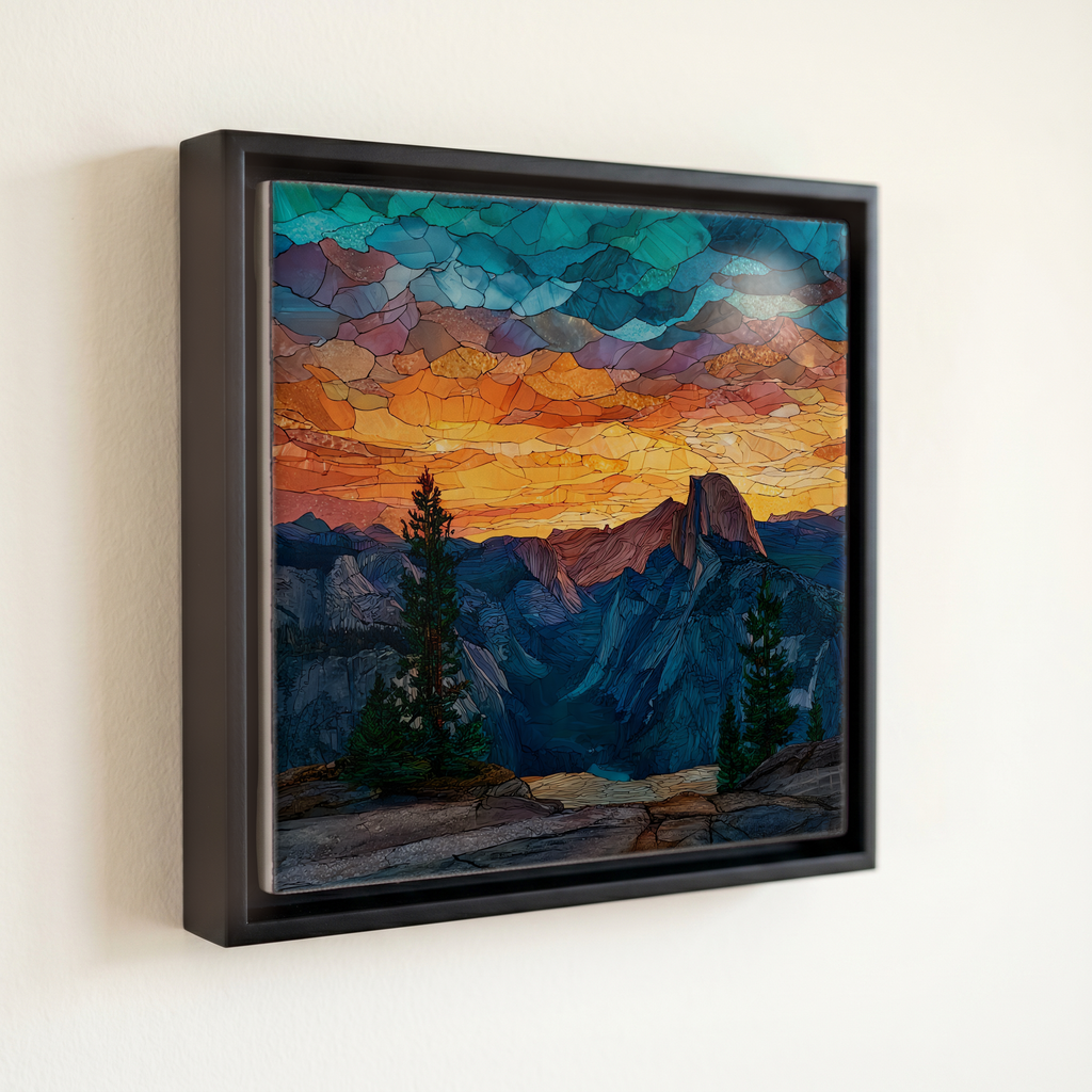 Glacier Point Panorama Sunset — front