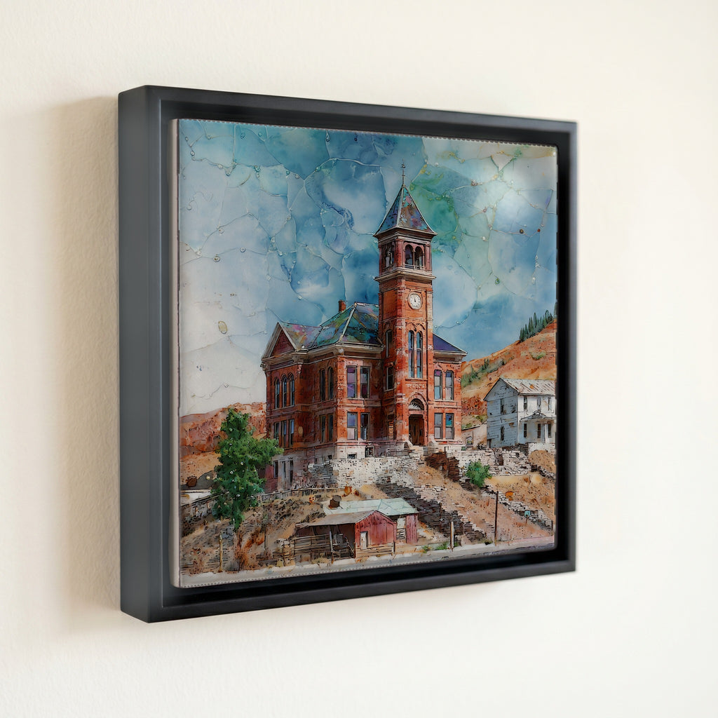 the Pioche Million Dollar Courthouse in — front