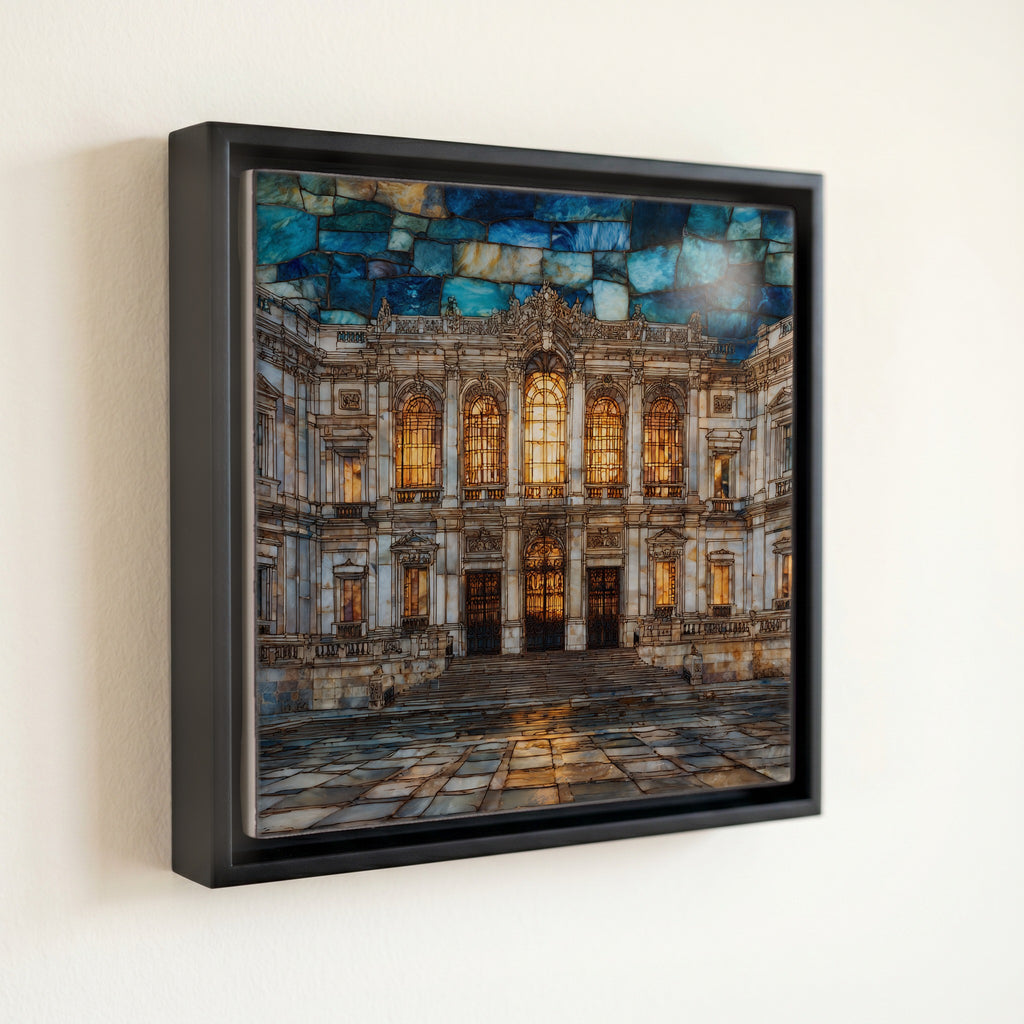 Royal Palace of Madrid Facade Plaza de Oriente — front