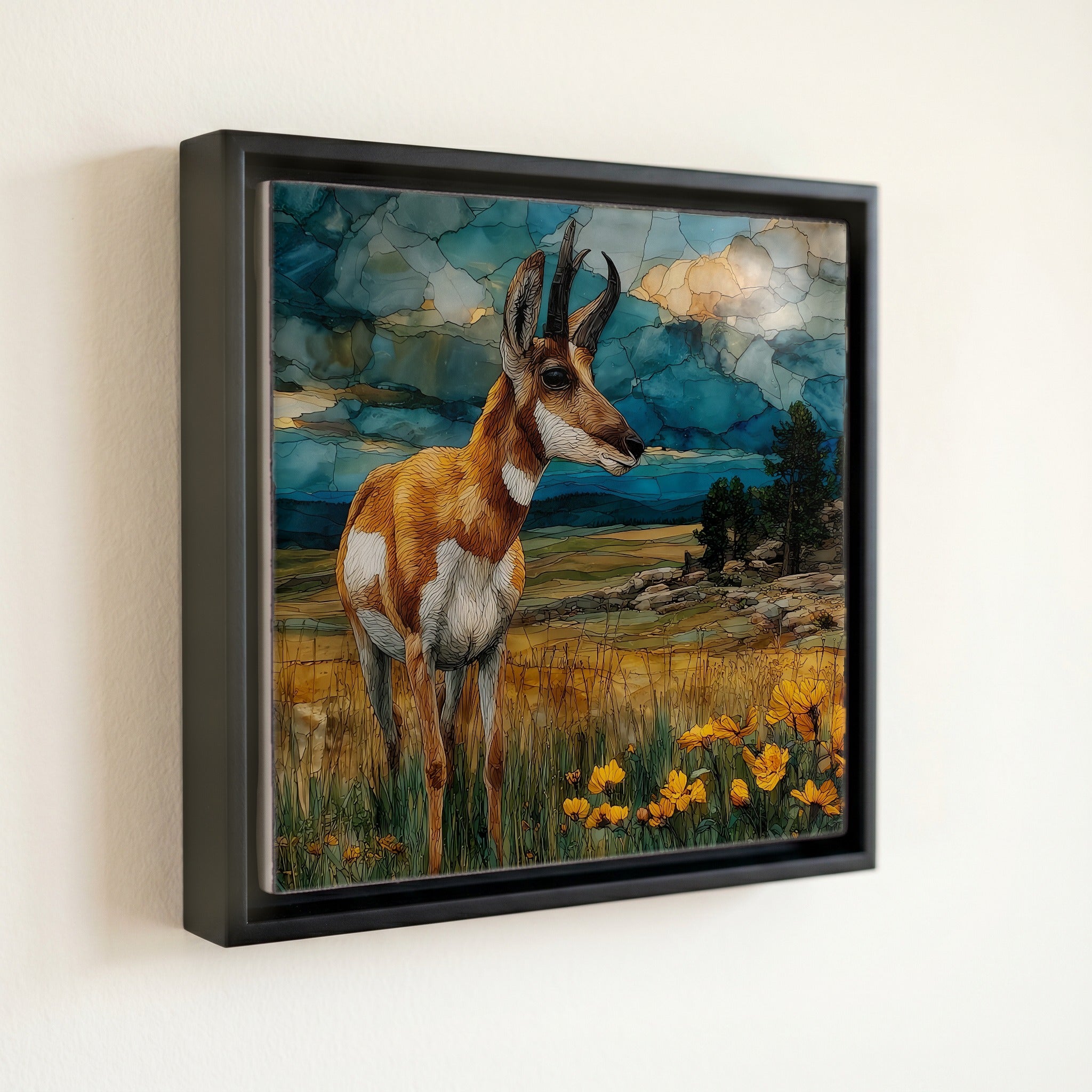 a pronghorn antelope on the Kaibab — front