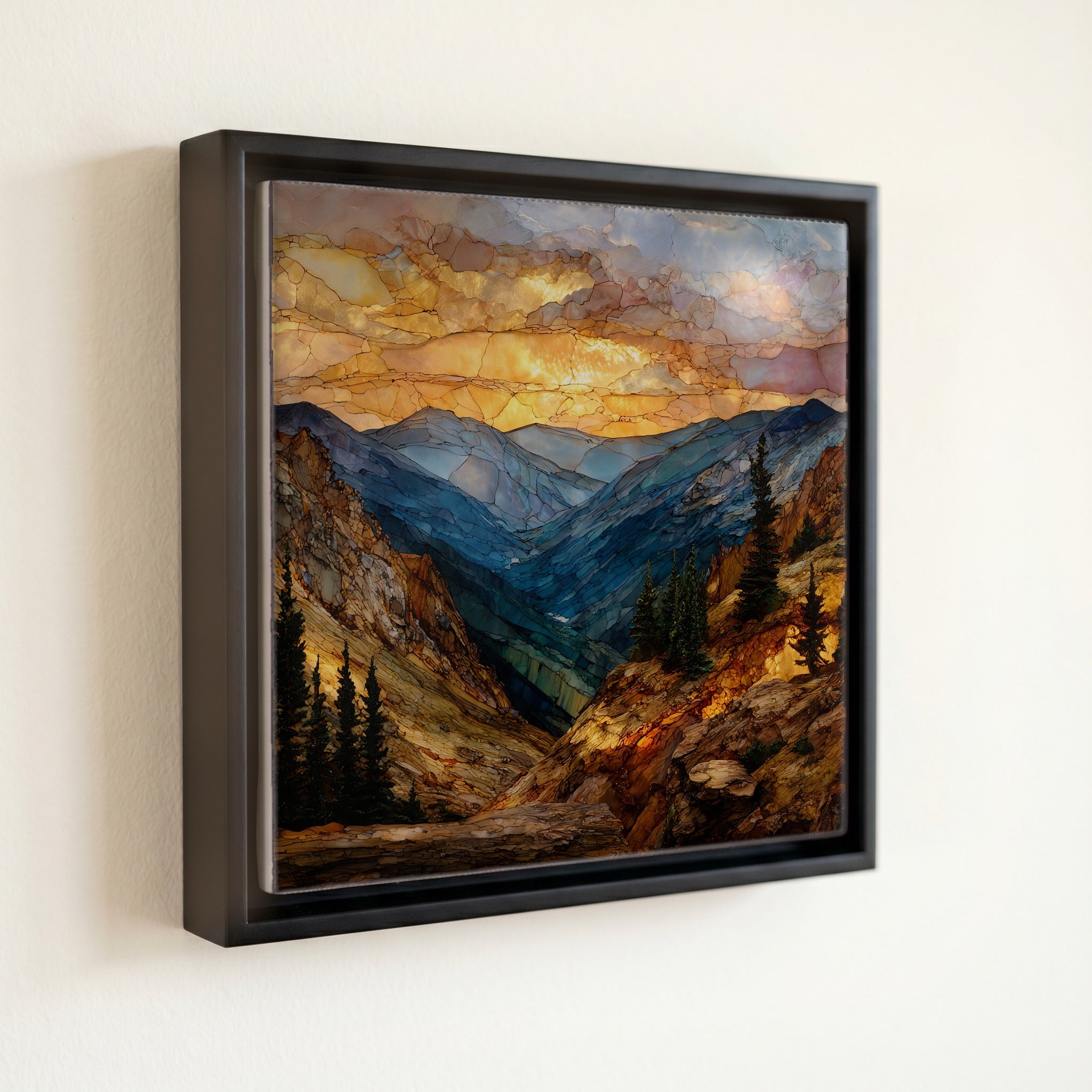Forest Canyon overlook Rocky Mountain National Park Ceramic Art Tile — front