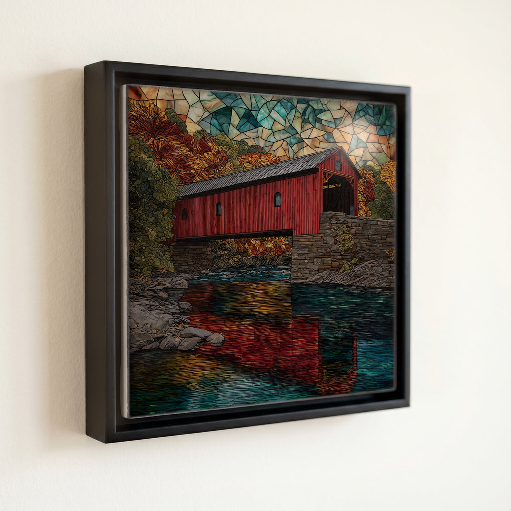 the Taftsville covered bridge — front