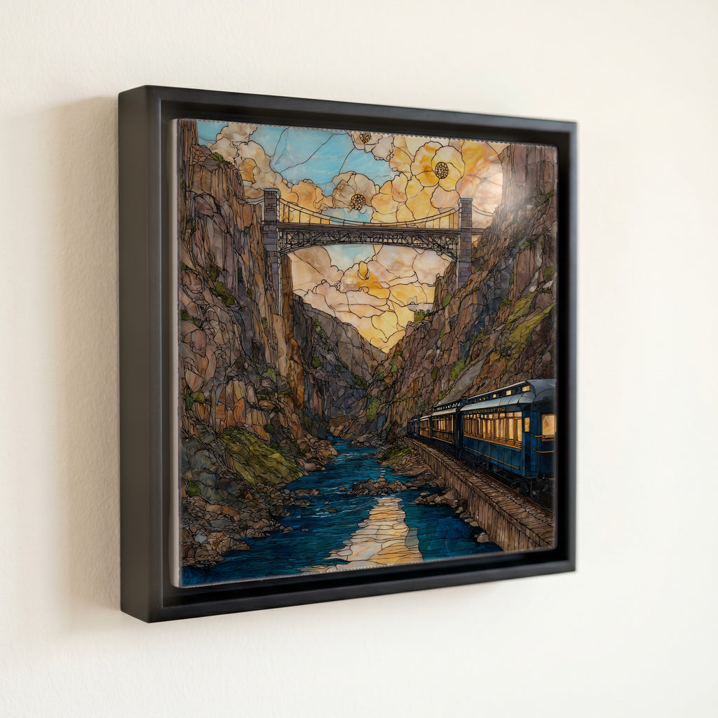 Royal Gorge Route train Ceramic Art Tile — front