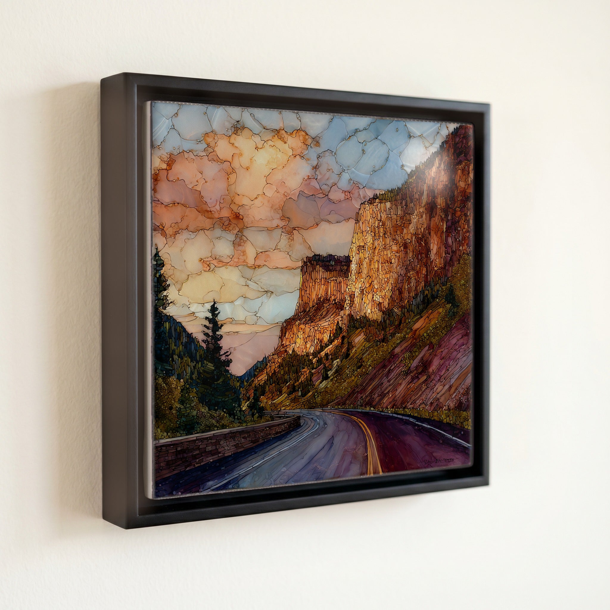 Million Dollar Highway San Juans Ceramic Art Tile — front