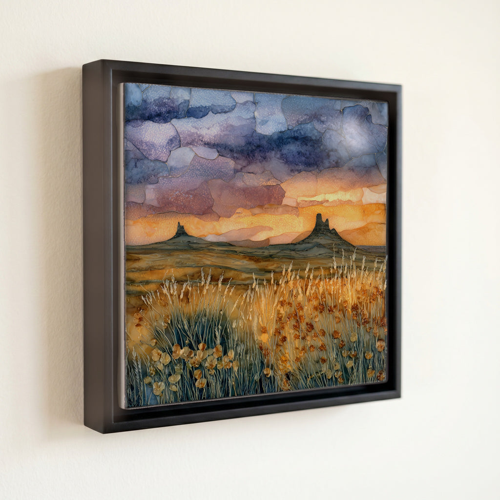 Pawnee National Grassland Ceramic Art Tile — front