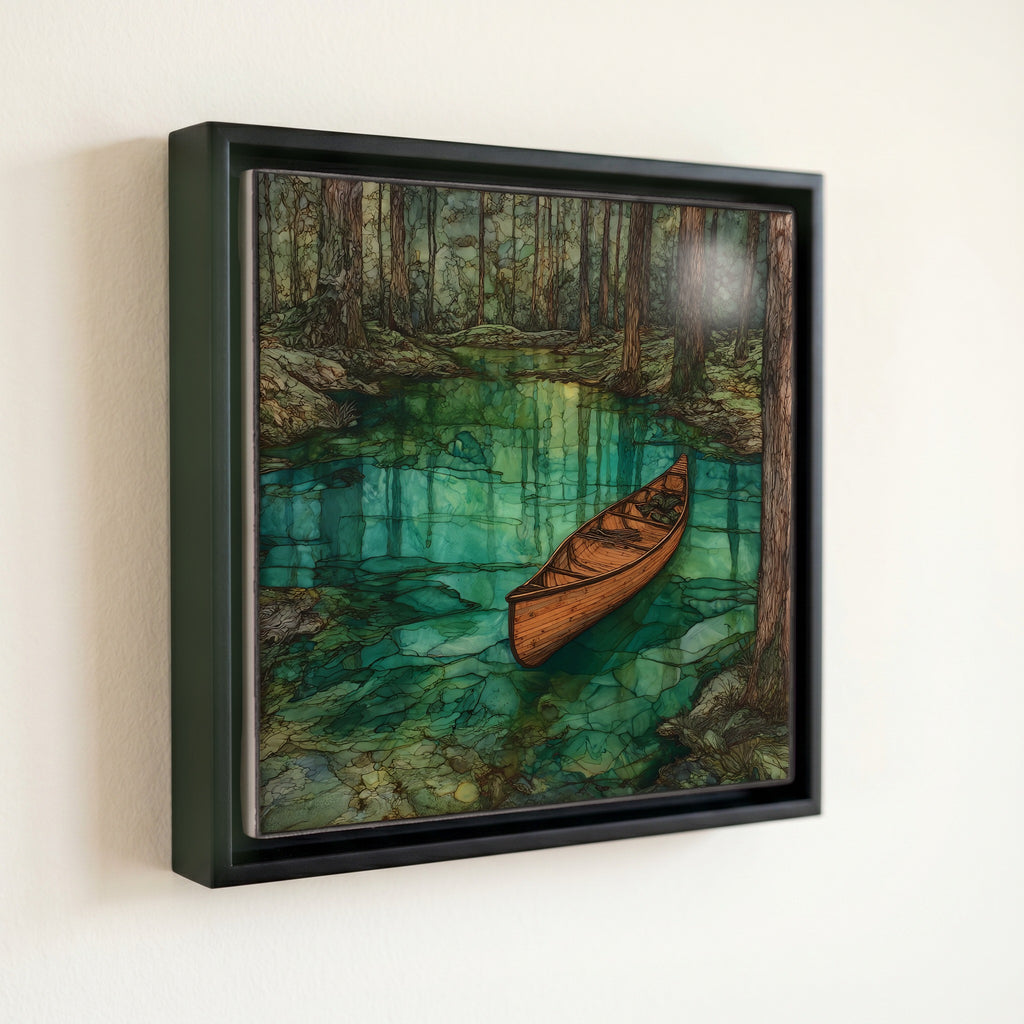 a Mullica River canoe — front