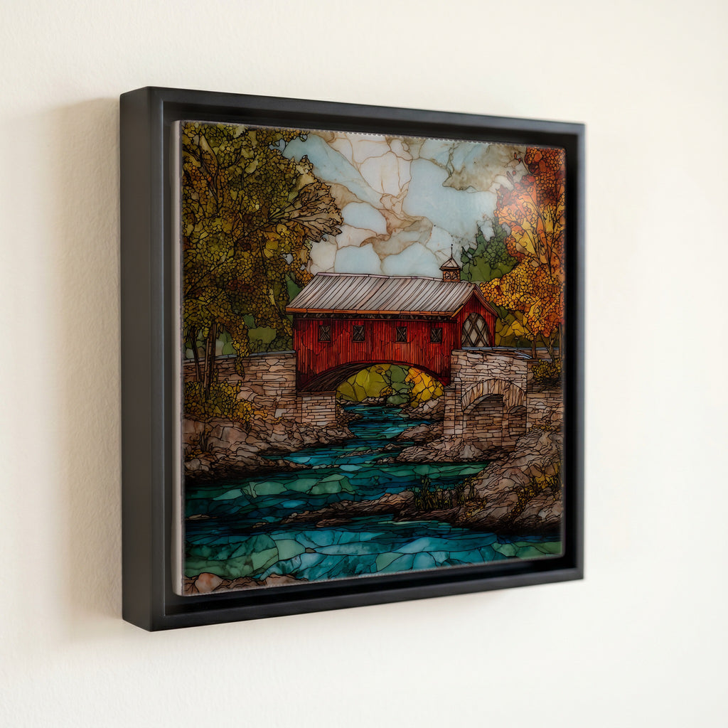 the Worrall covered bridge — front