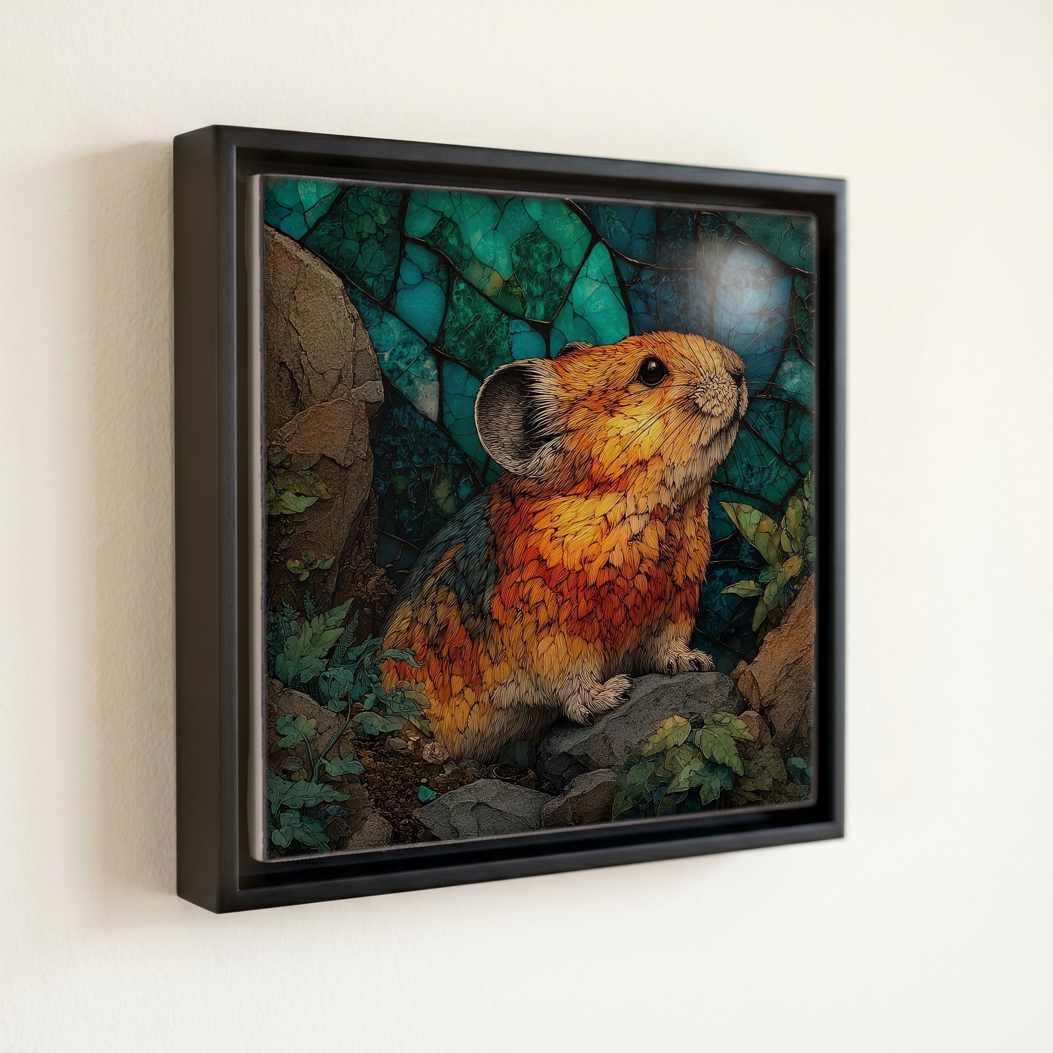 pika on a talus slope in — front