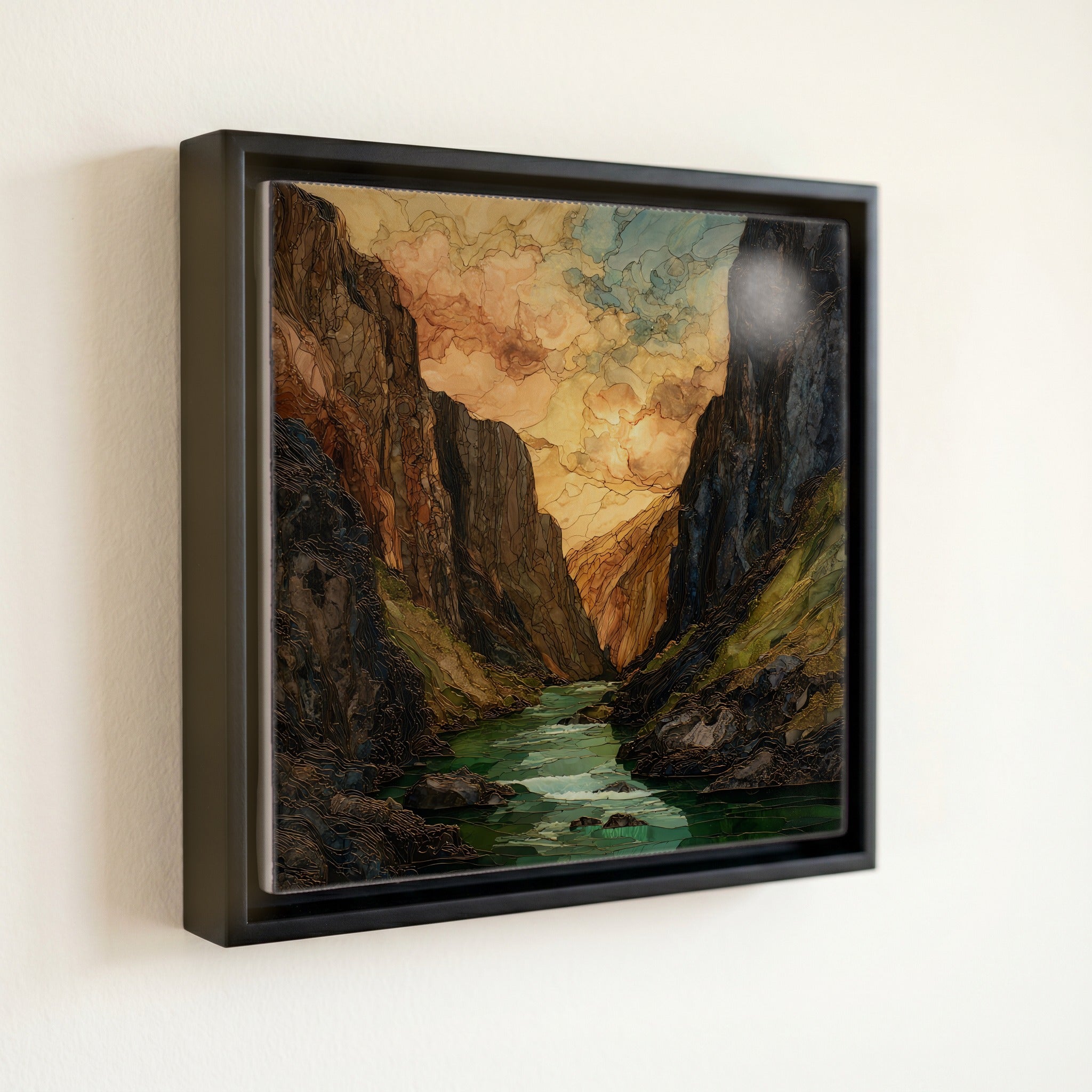 Gunnison River inner gorge Black Canyon NP Ceramic Art Tile — front