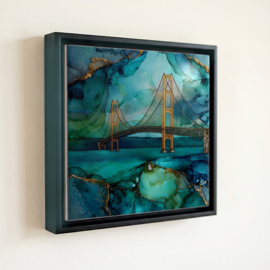 the Mackinac Bridge — front