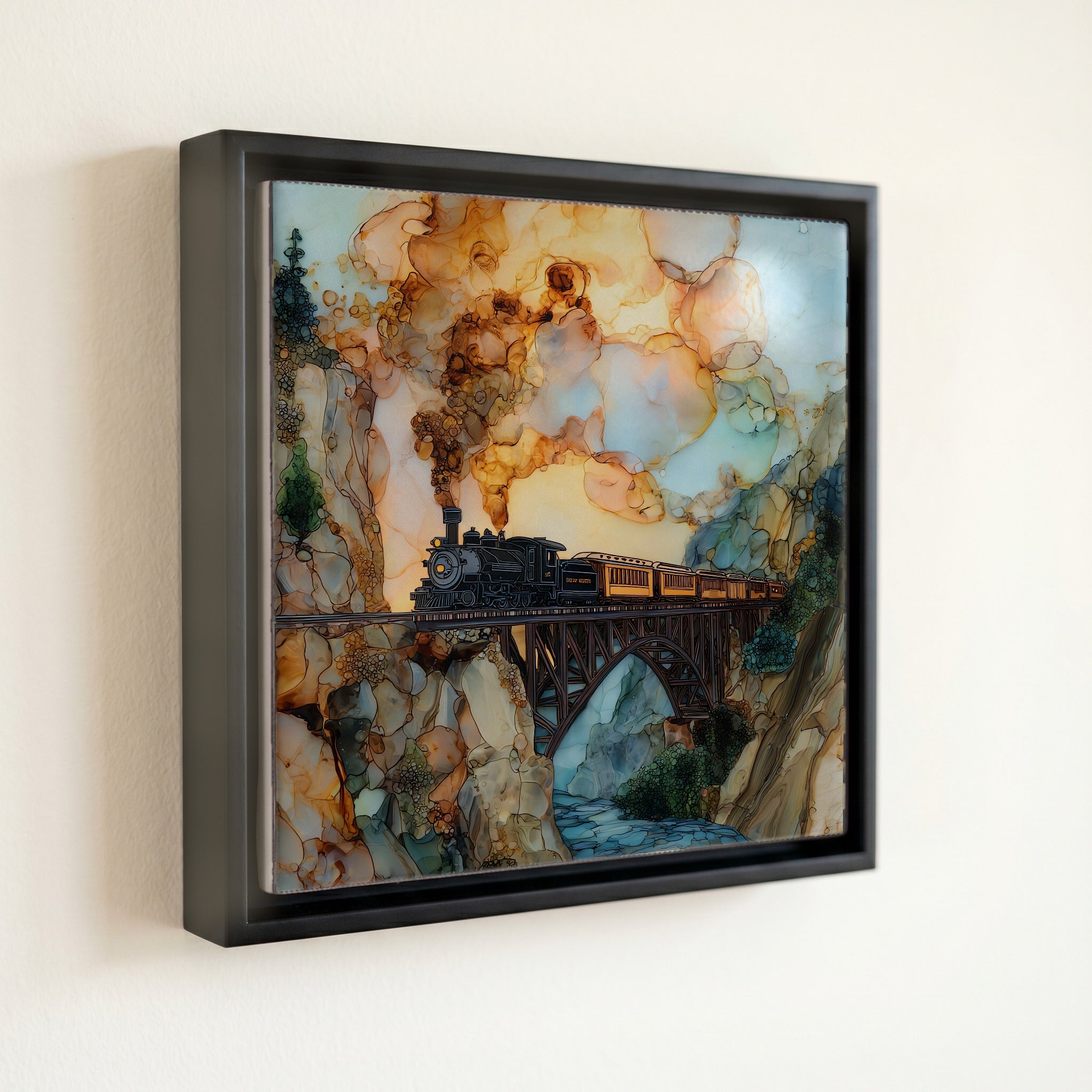 Durango-Silverton at High Bridge San Juans Ceramic Art Tile — front
