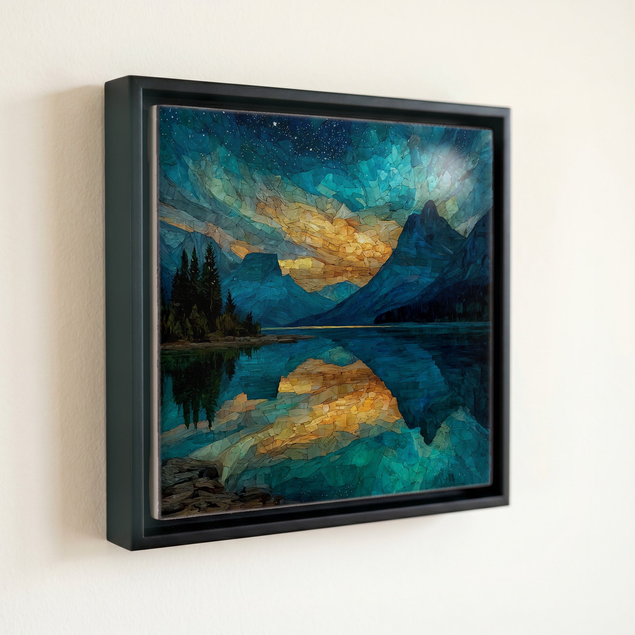 Lake McDonald reflecting the — front