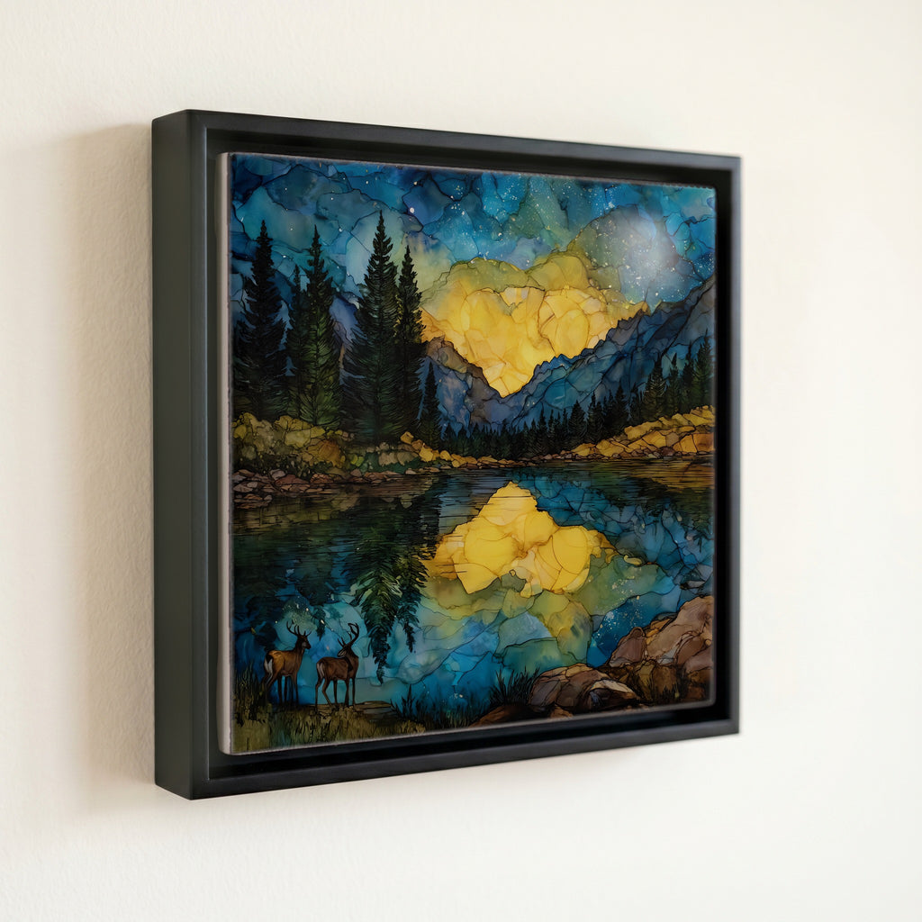 Deerfield Lake summer reflection — front