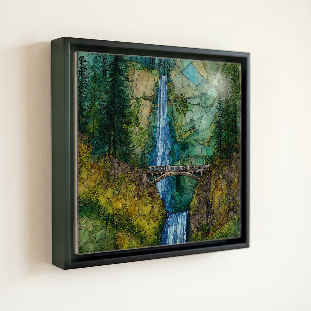 Multnomah Falls plunging — front