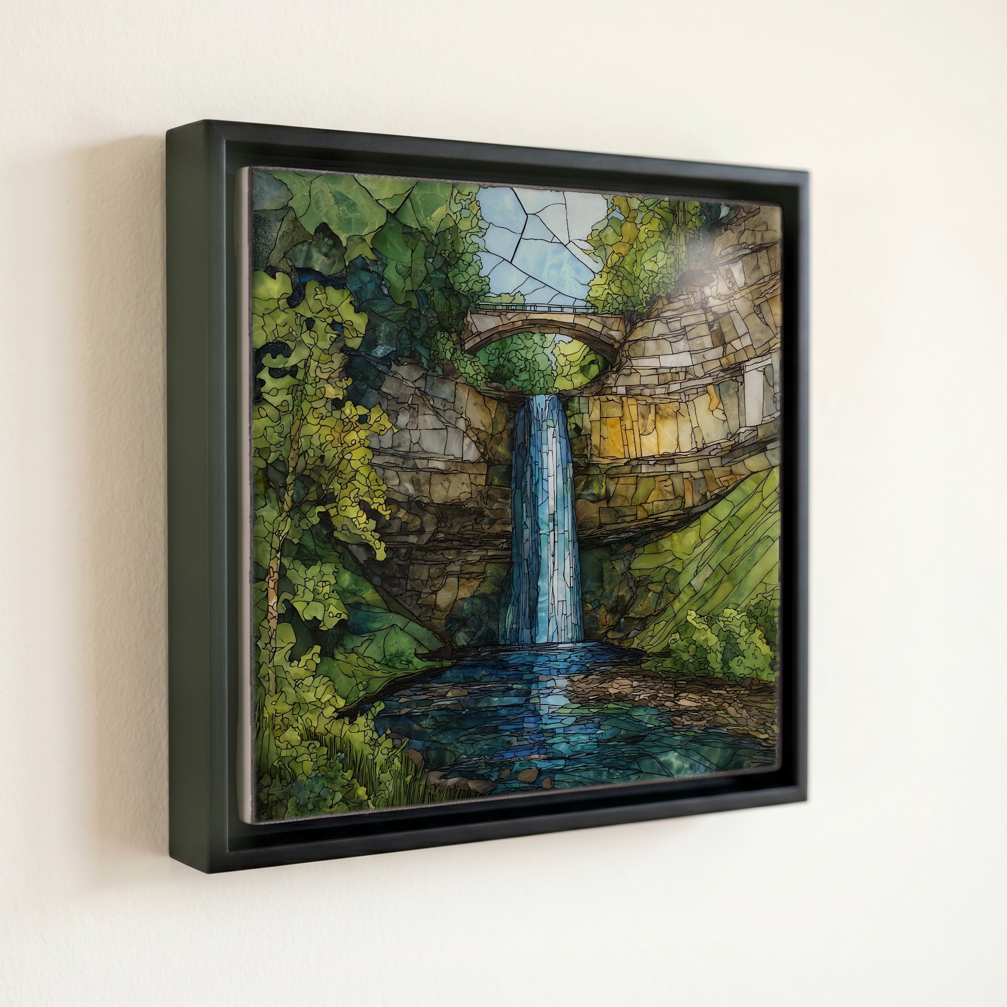 Minnehaha Falls cascading over — front