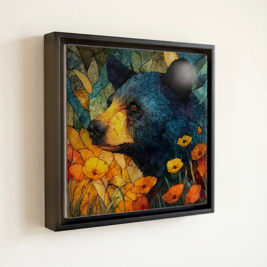 a cinnamon-morph black bear — front