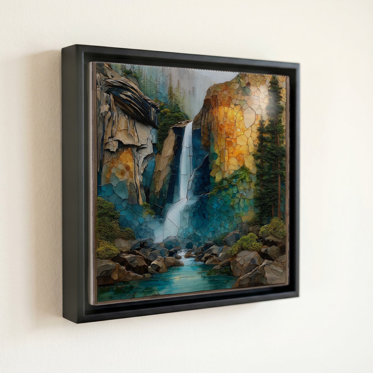 Vernal Fall dropping 317 feet along — front
