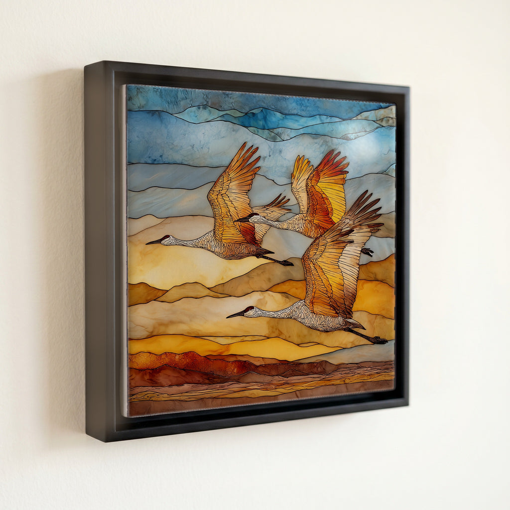 Sandhill cranes at Whitewater Draw — front
