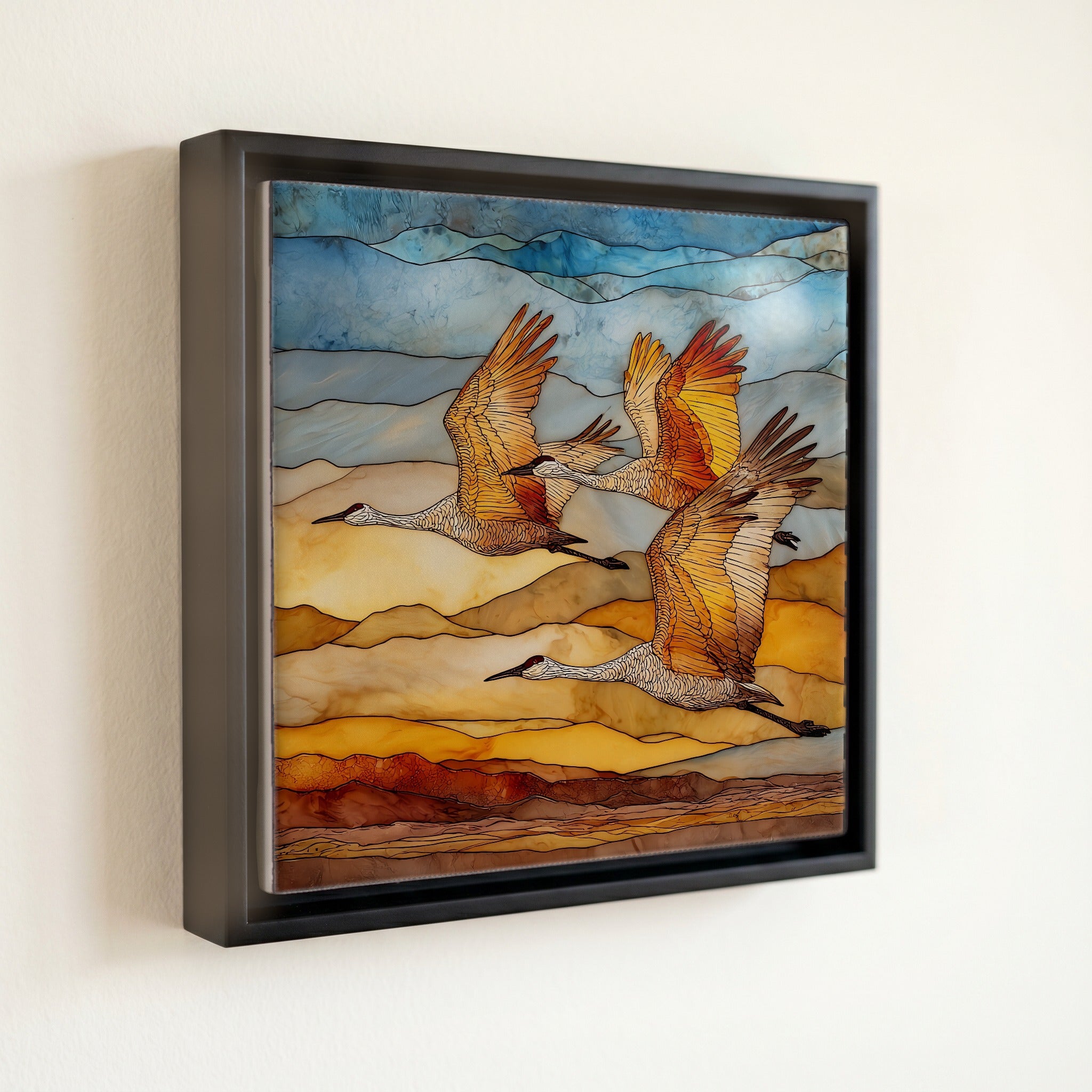 Sandhill cranes at Whitewater Draw — front