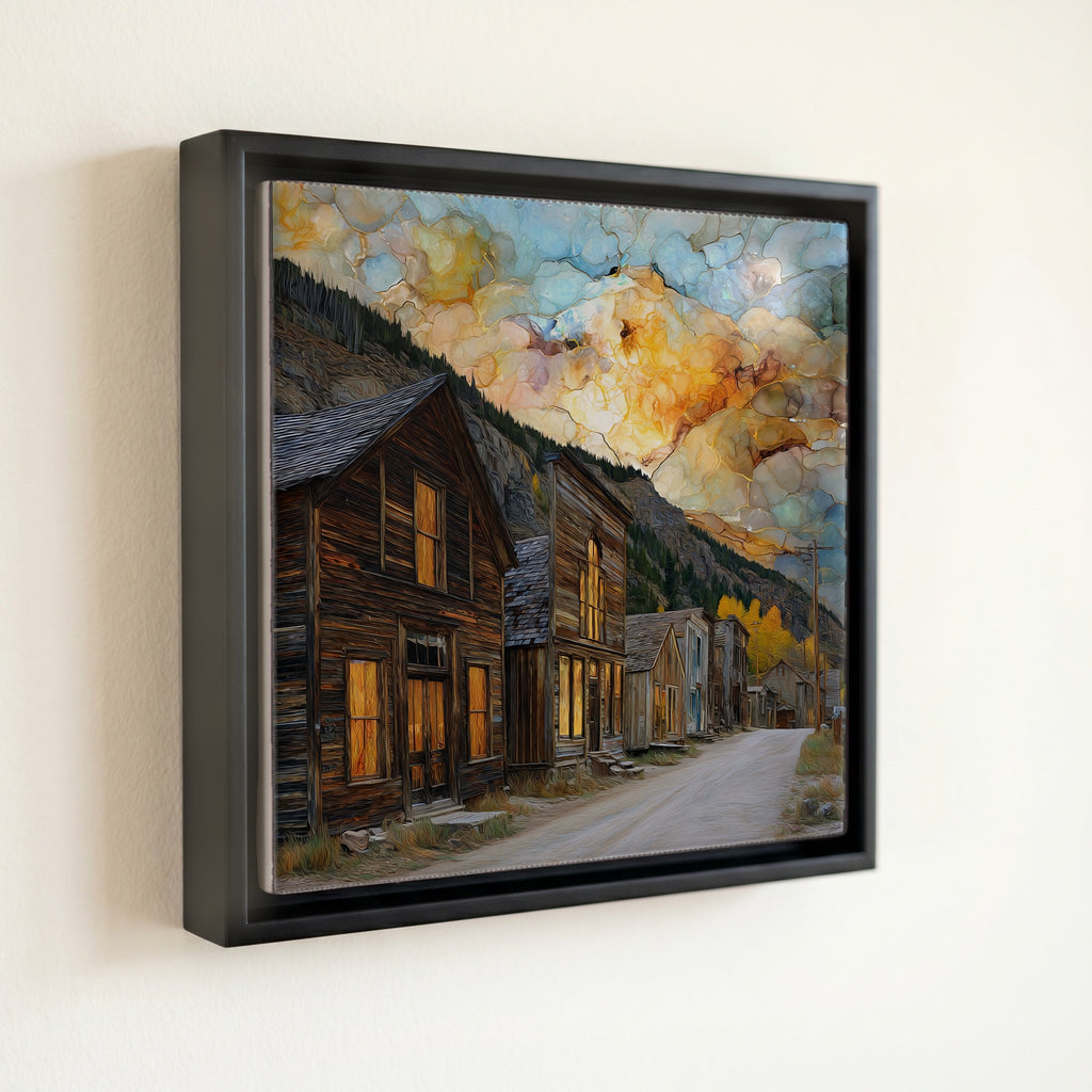 St Elmo ghost town Sawatch Range Ceramic Art Tile — front