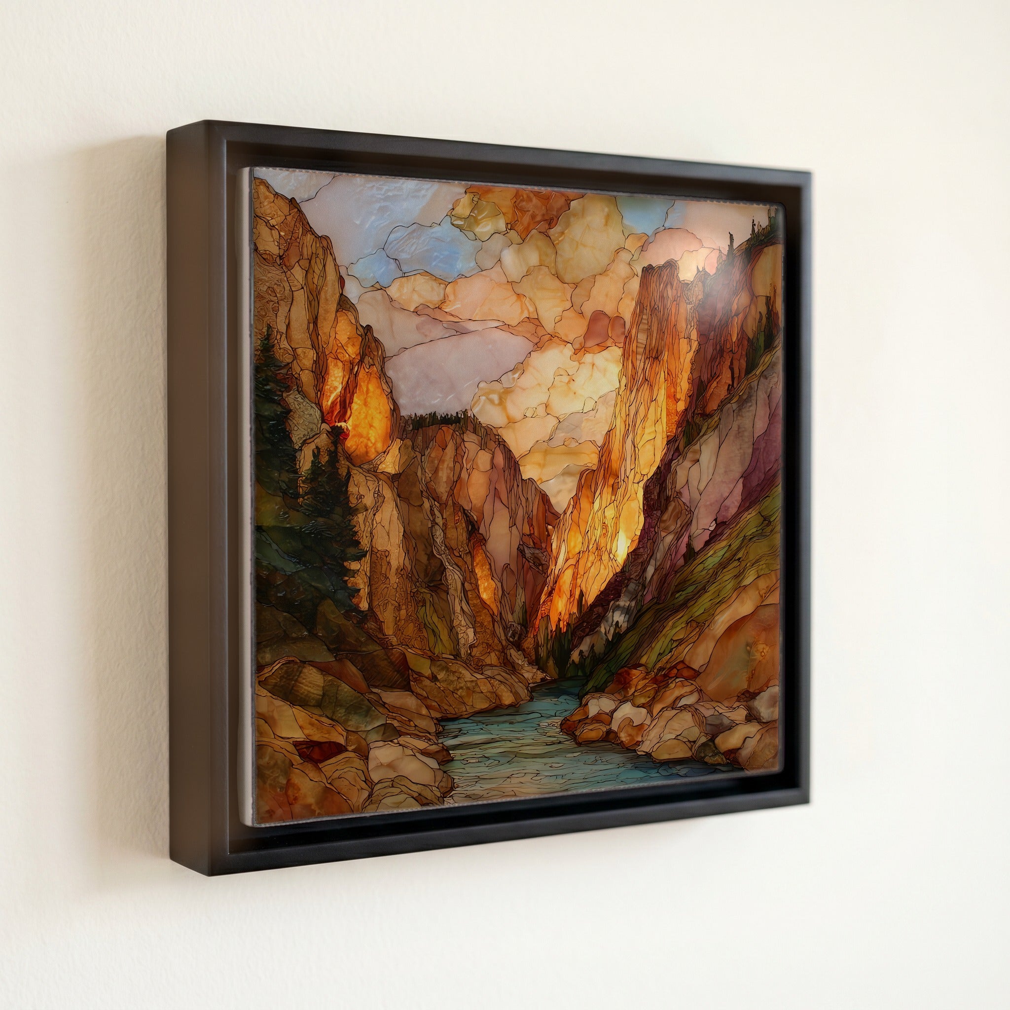 Eldorado Canyon climbing walls Front Range Ceramic Art Tile — front