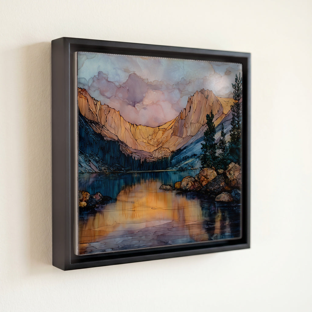 Dream Lake Rocky Mountain National Park Ceramic Art Tile — front