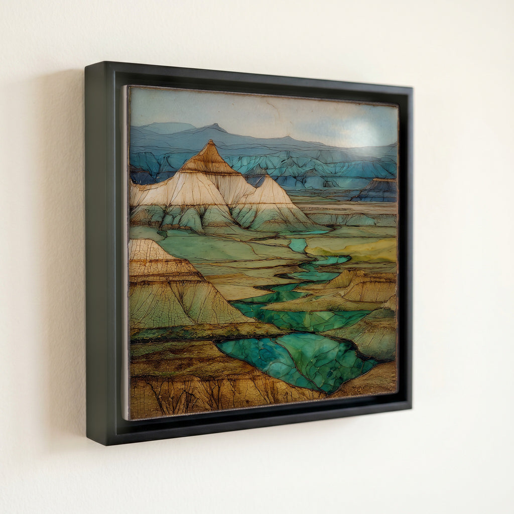 the Niobrara chalk badlands of western — front