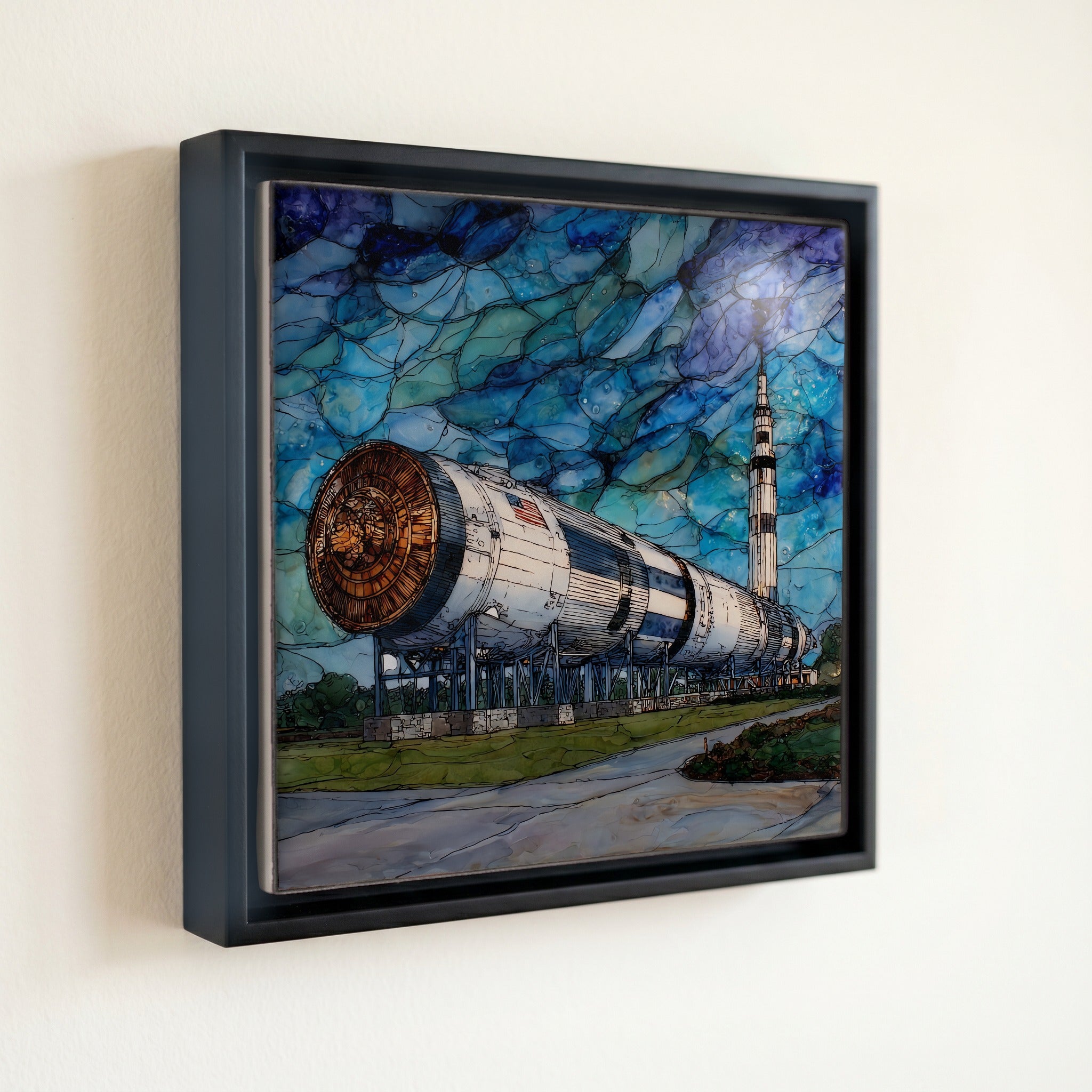 NASA Johnson rocket park — front