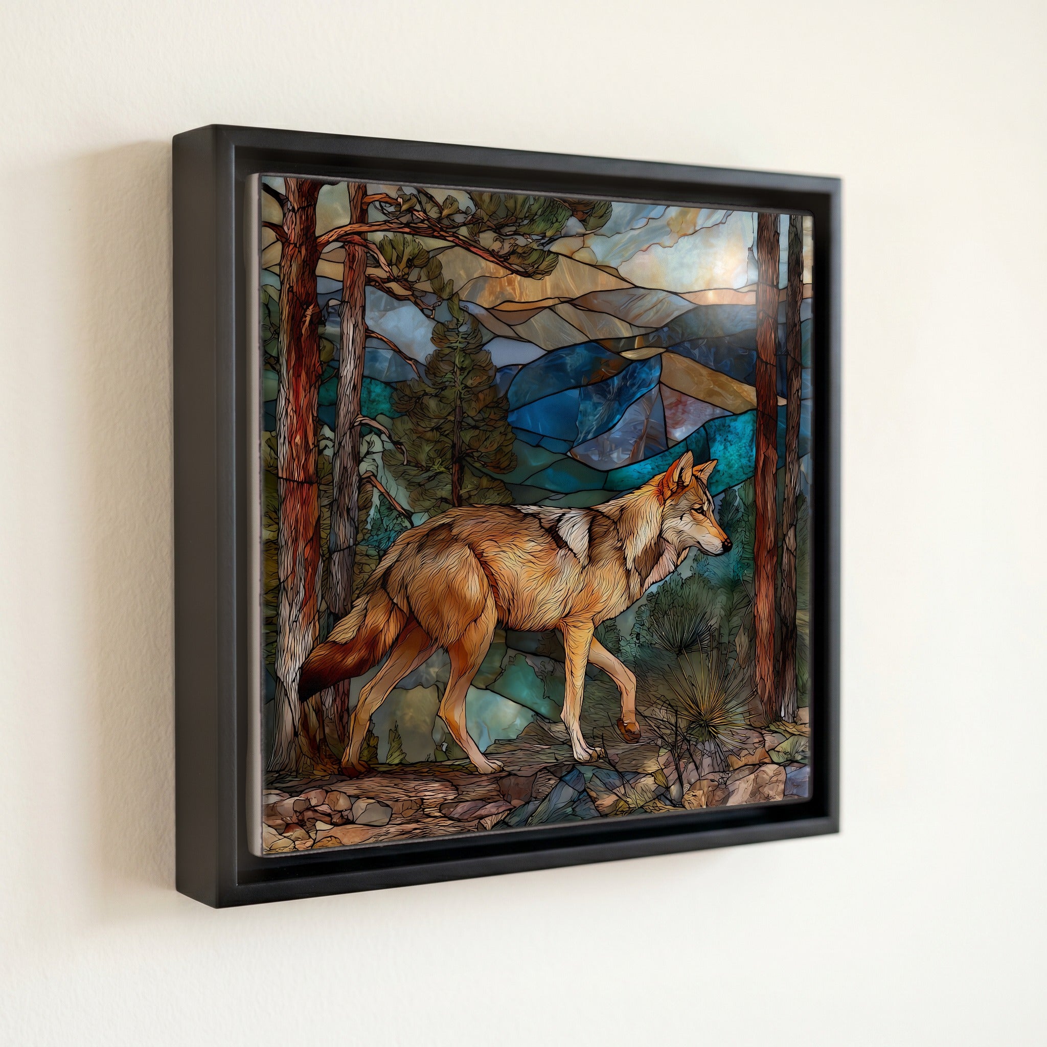 a Mexican gray wolf — front