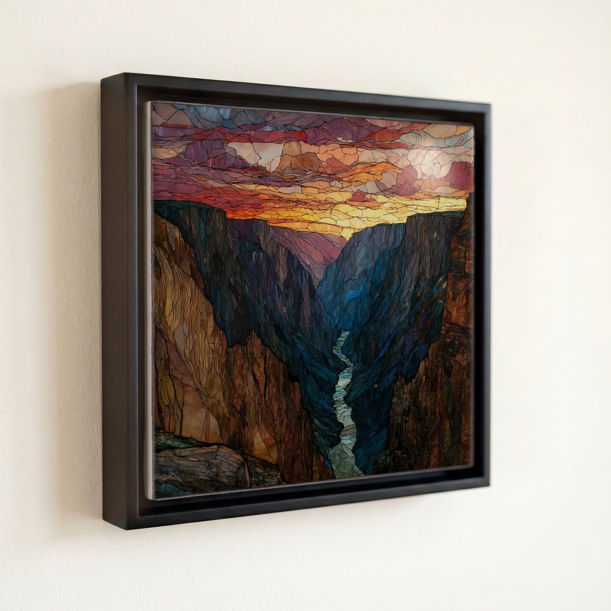 Sunset View Tomichi Point Black Canyon NP Ceramic Art Tile — front