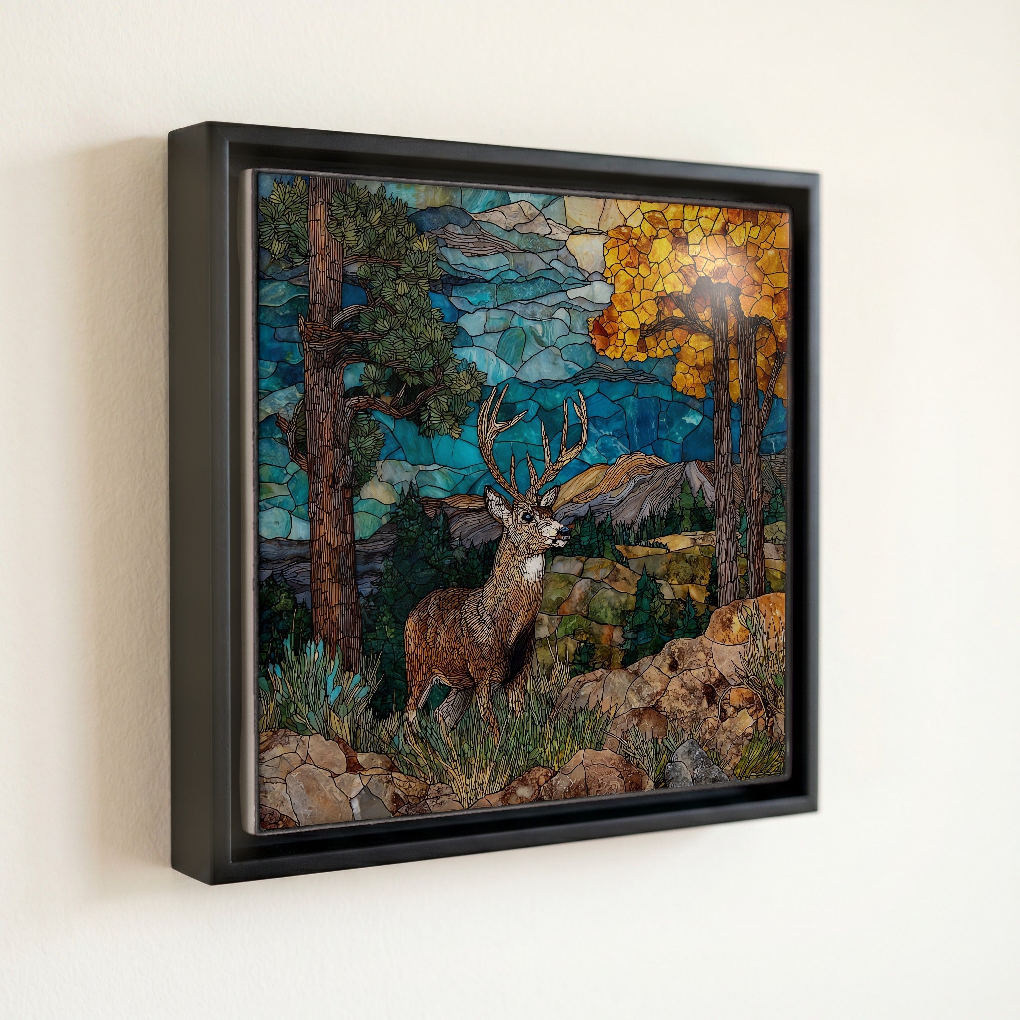 a mule deer — front