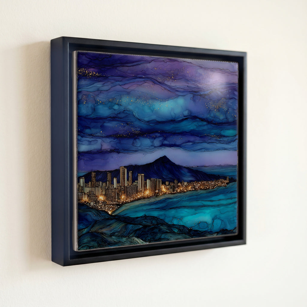 Tantalus Lookout Oahu Ceramic Art Tile — front