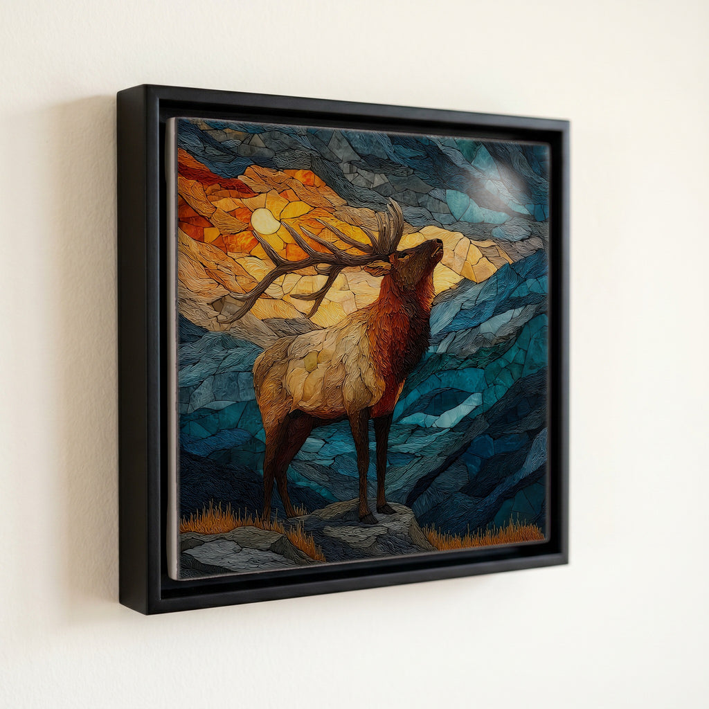 Rocky Mountain elk in — front