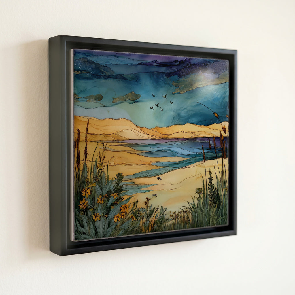 the Silver Lake Sand Dunes — front