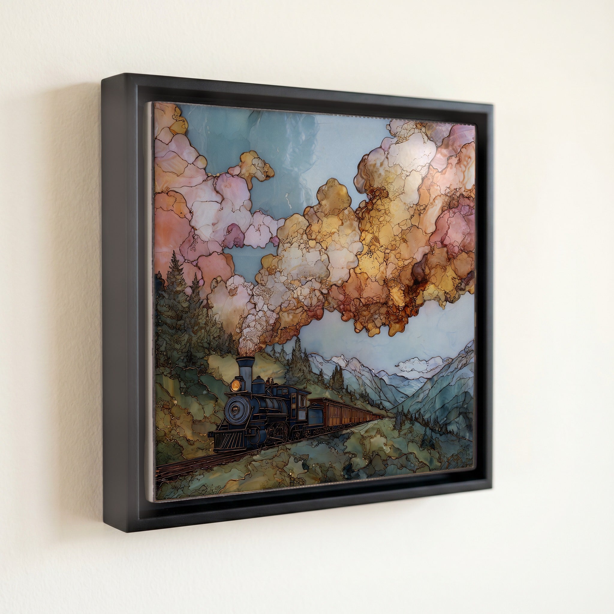 Leadville C&S at French Gulch Sawatch Range Ceramic Art Tile — front