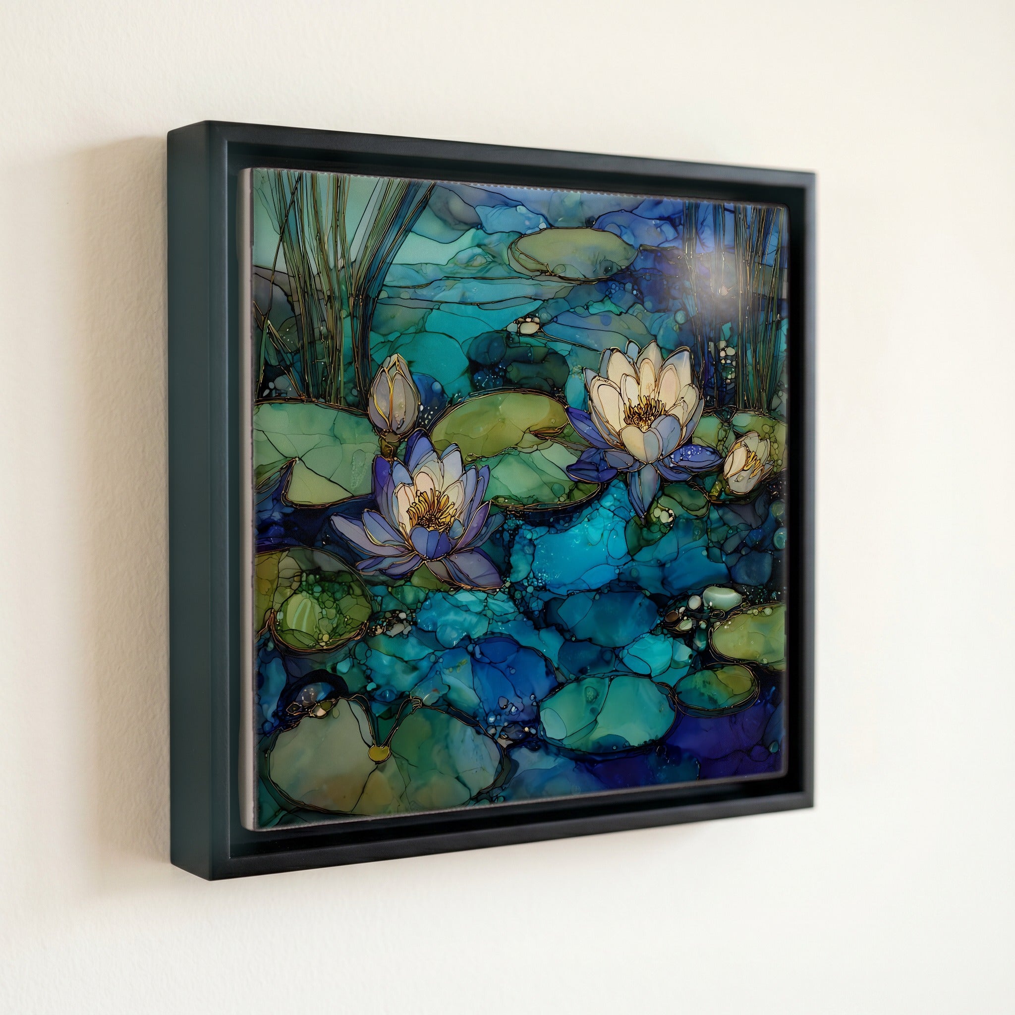 the Middle Amana lily pond — front