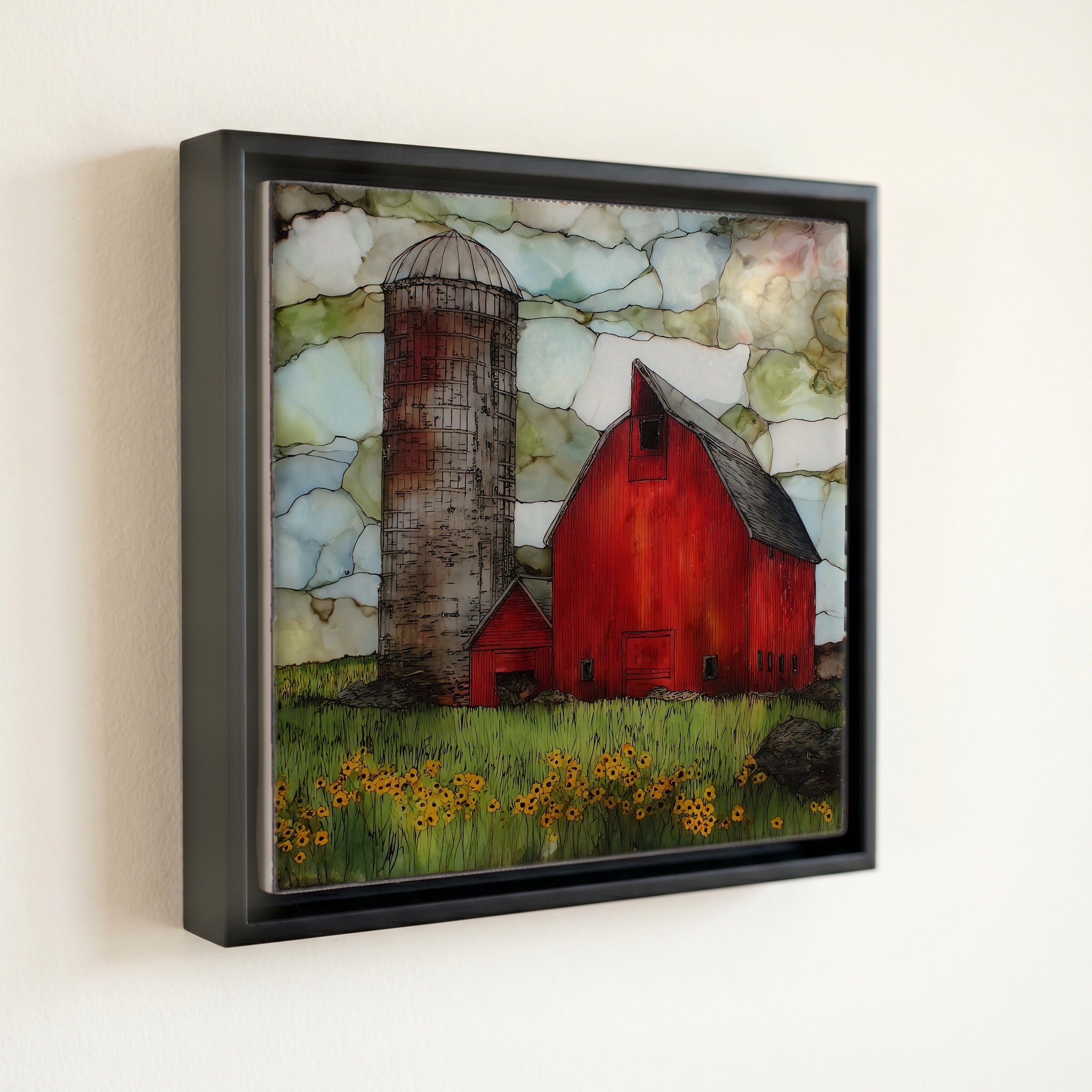 an Iowa red barn — front