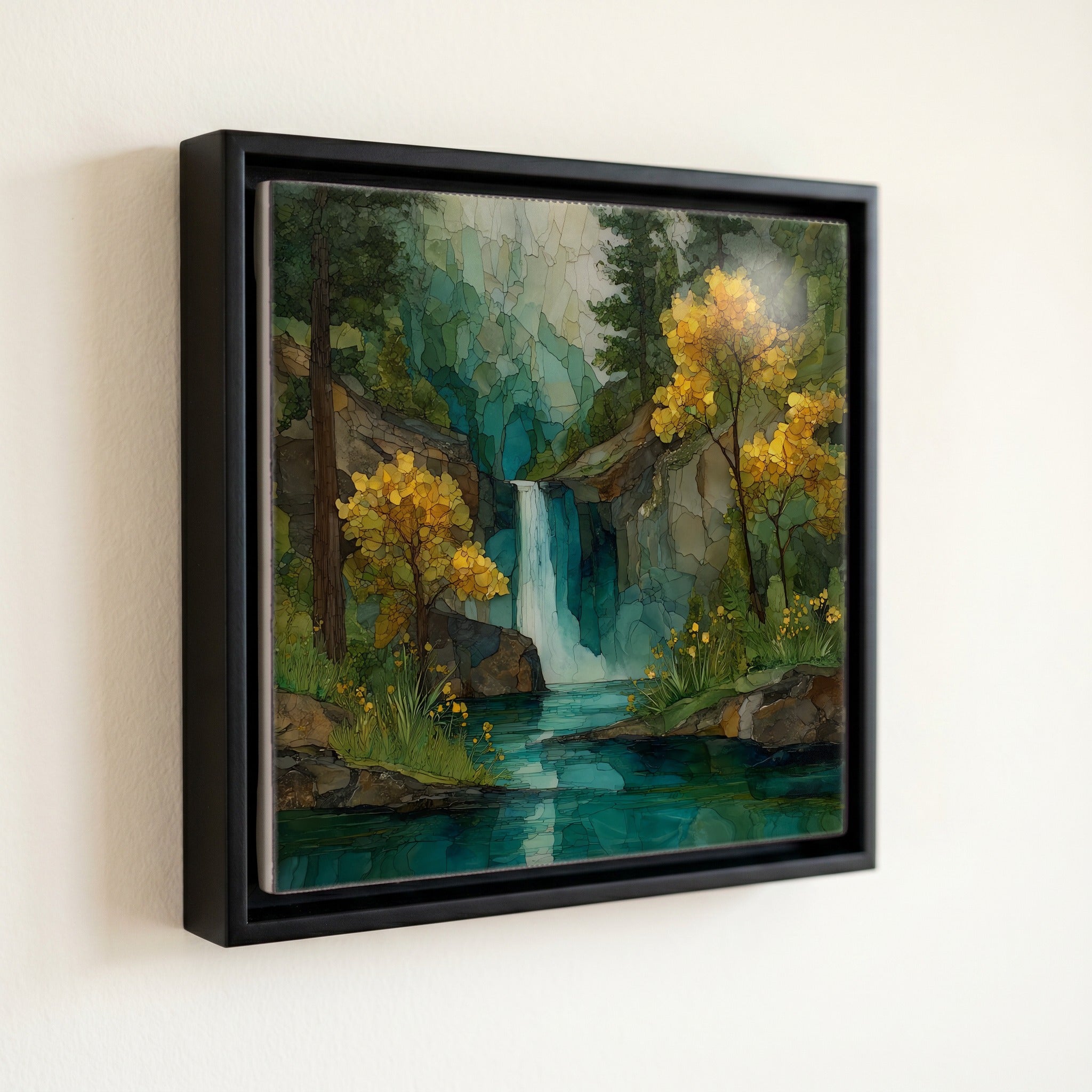 a Zion spring waterfall — front