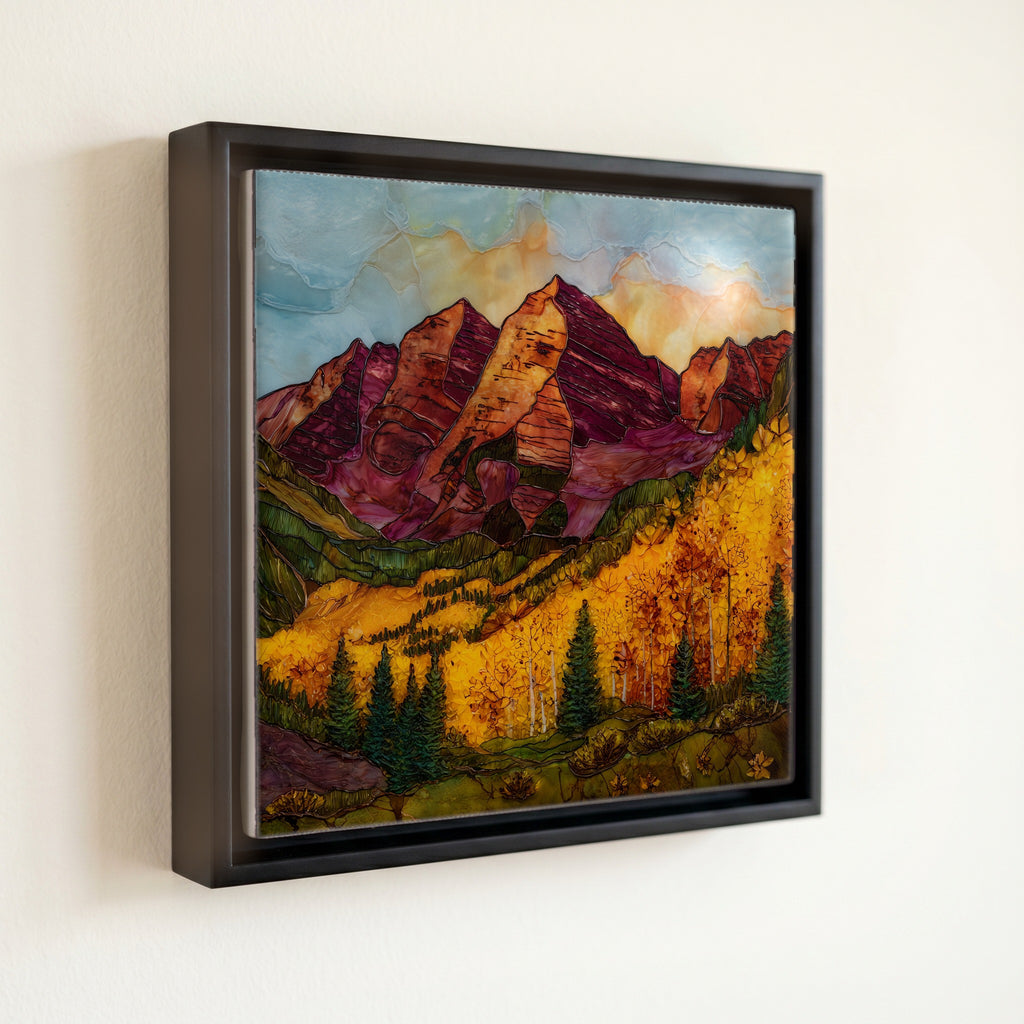 Maroon Bells autumn aspens Elk Range — front