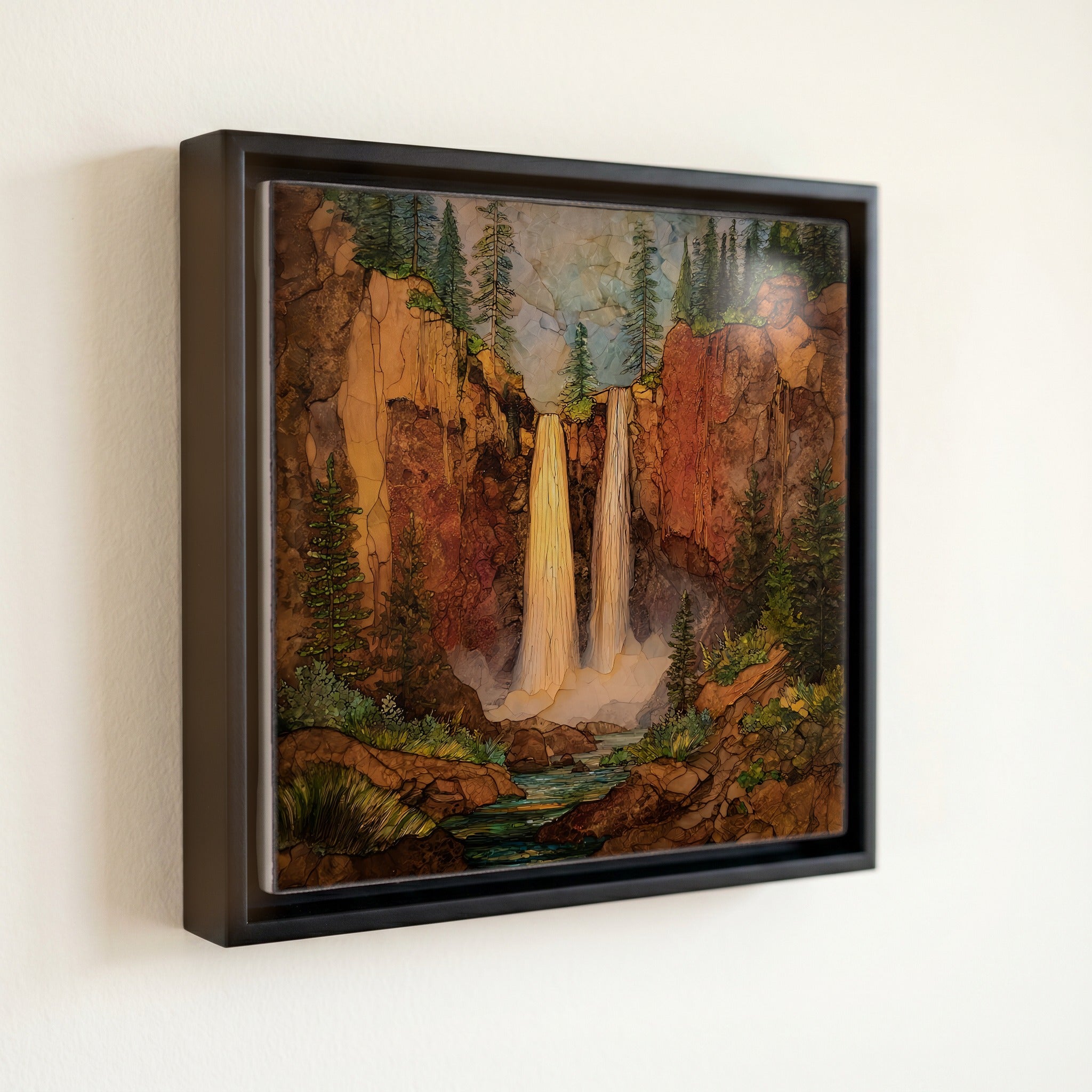 Running Eagle Falls dropping — front